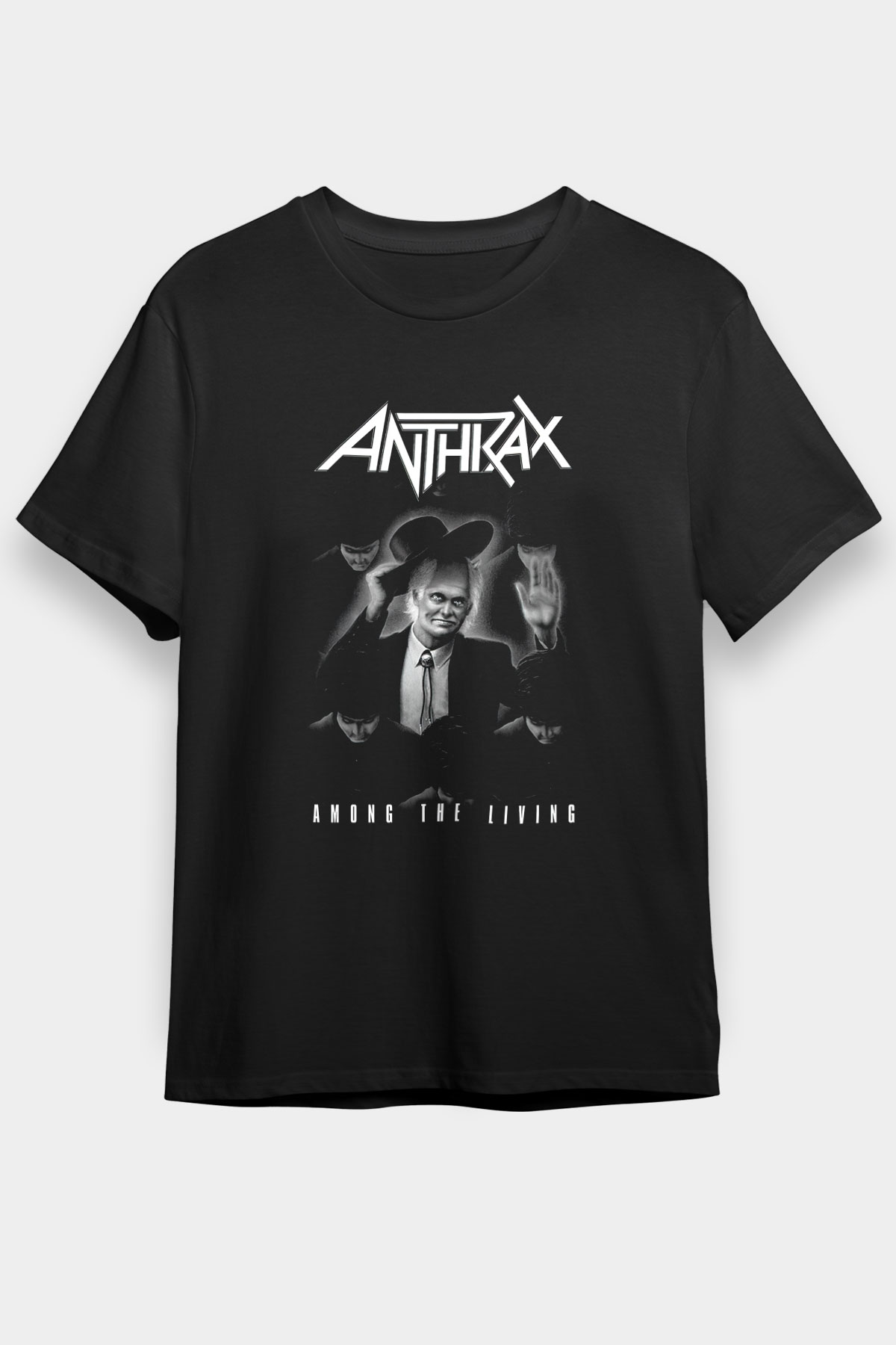 Anthrax Siyah Unisex Tişört T-Shirt - TişörtFabrikası