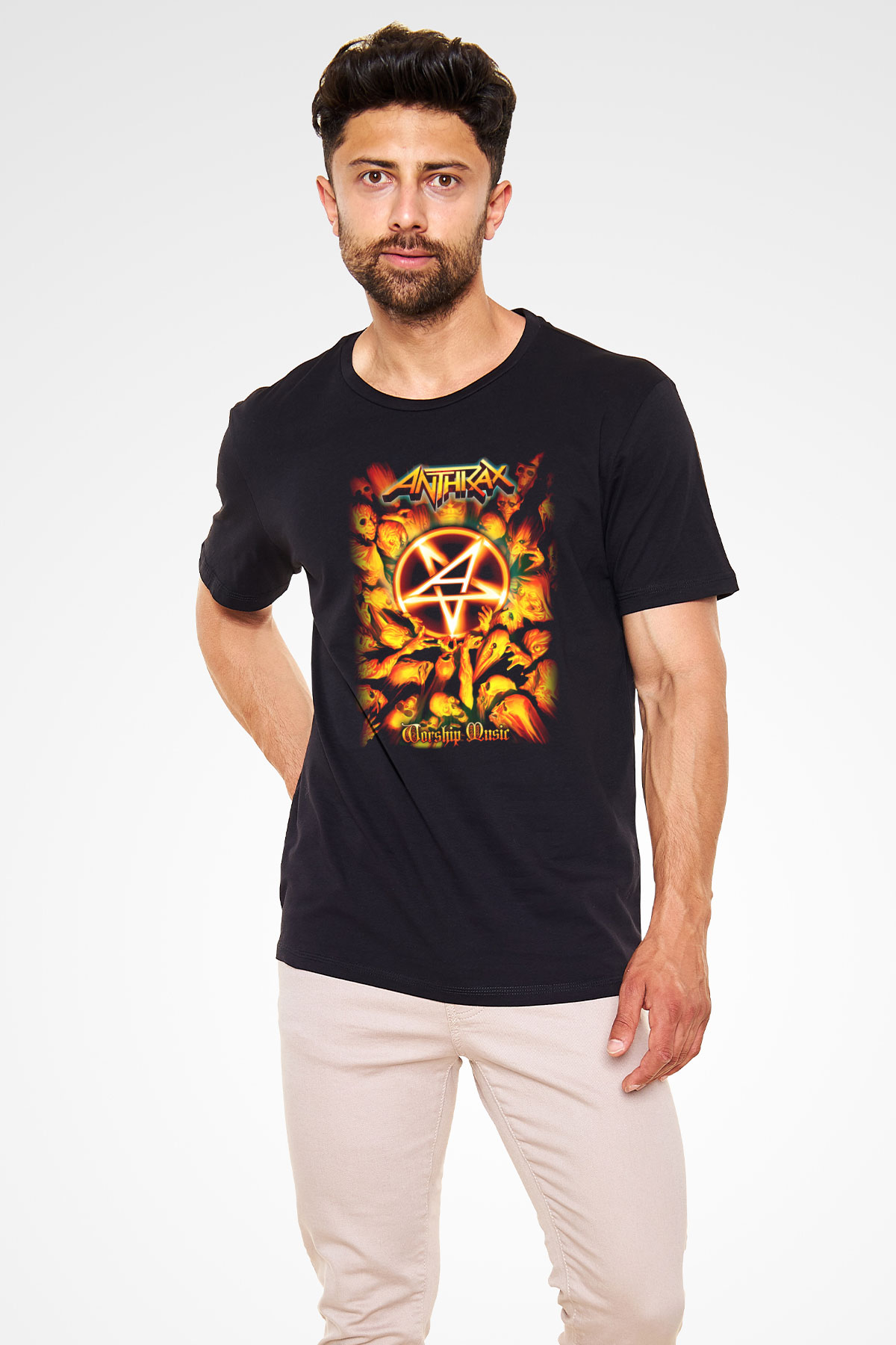 Anthrax Siyah Unisex Tişört T-Shirt - TişörtFabrikası
