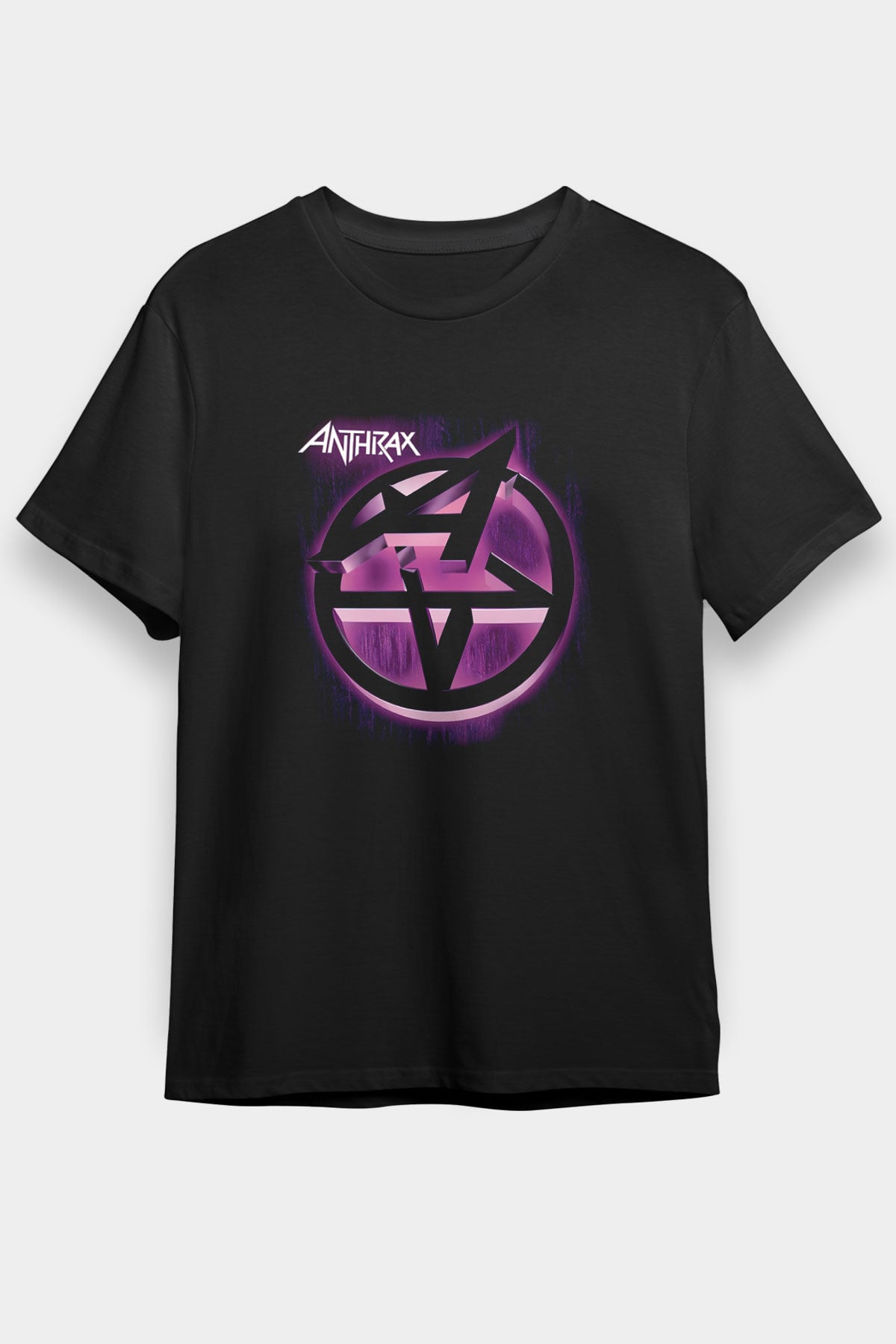 Anthrax Siyah Unisex Tişört T-Shirt - TişörtFabrikası