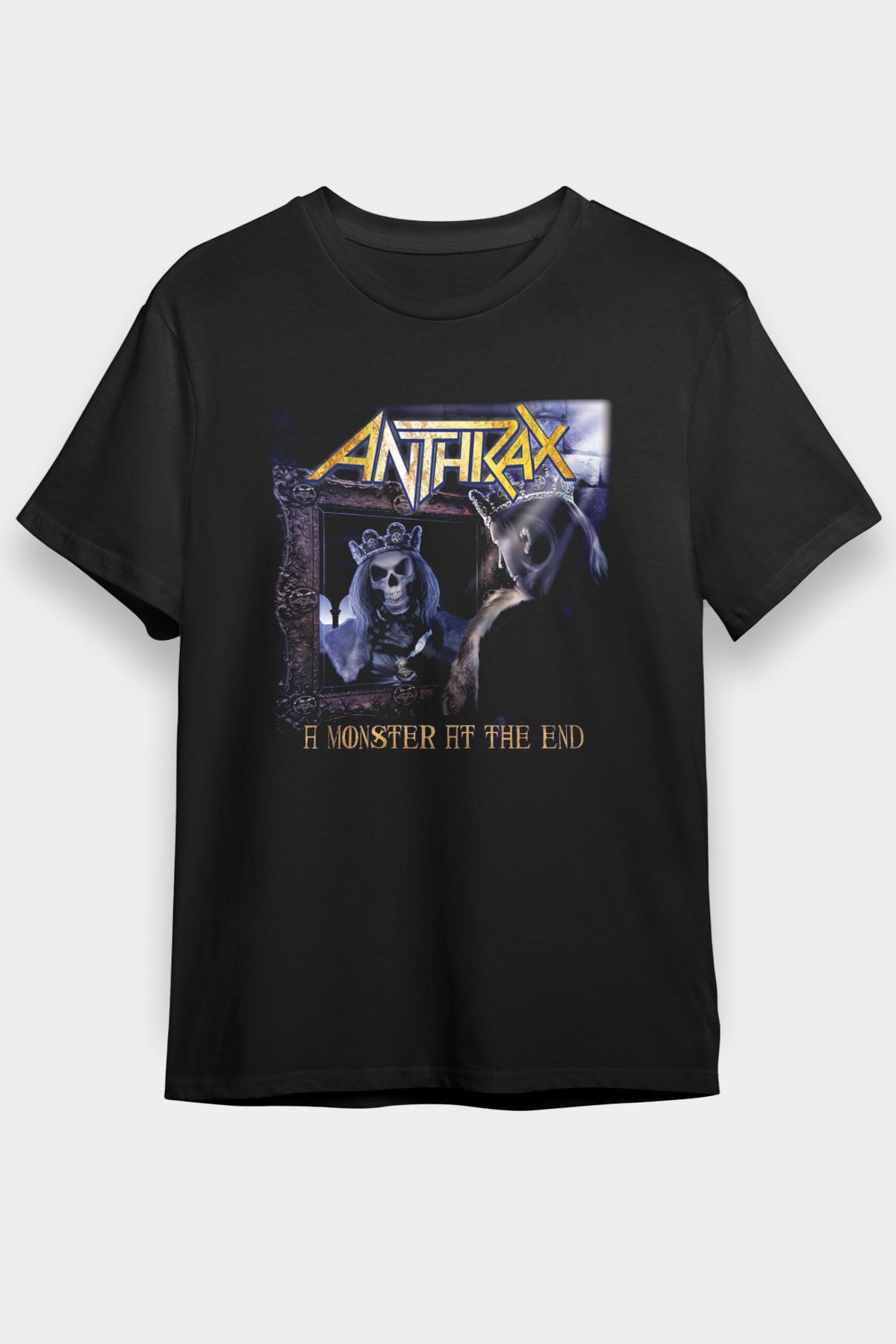 Anthrax Siyah Unisex Tişört T-Shirt - TişörtFabrikası
