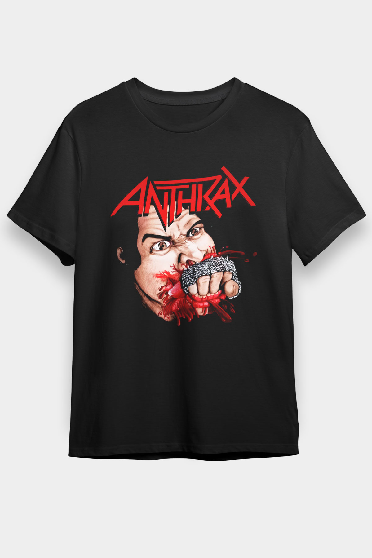 Anthrax Siyah Unisex Tişört T-Shirt - TişörtFabrikası