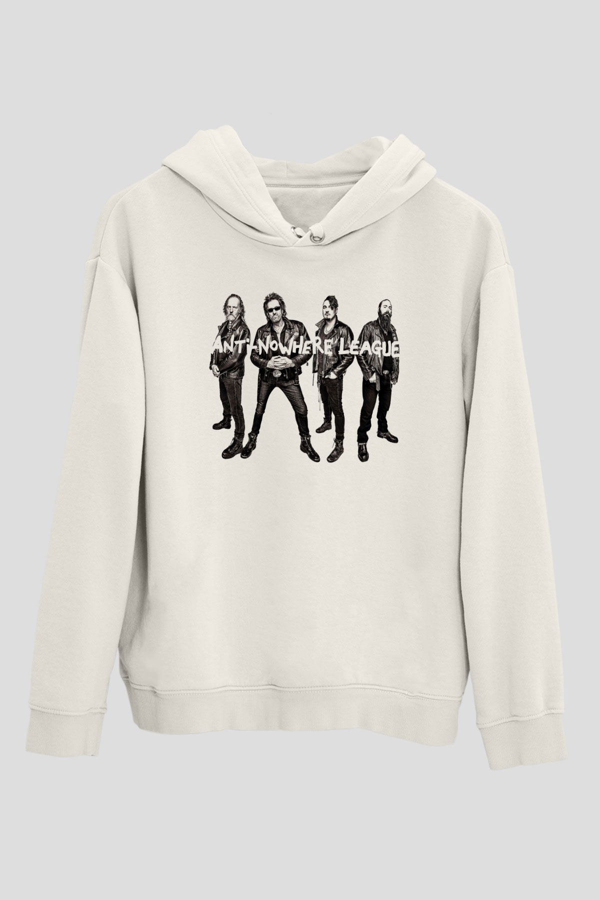 Anti-Nowhere League Beyaz Unisex Kapüşonlu Sweatshirt