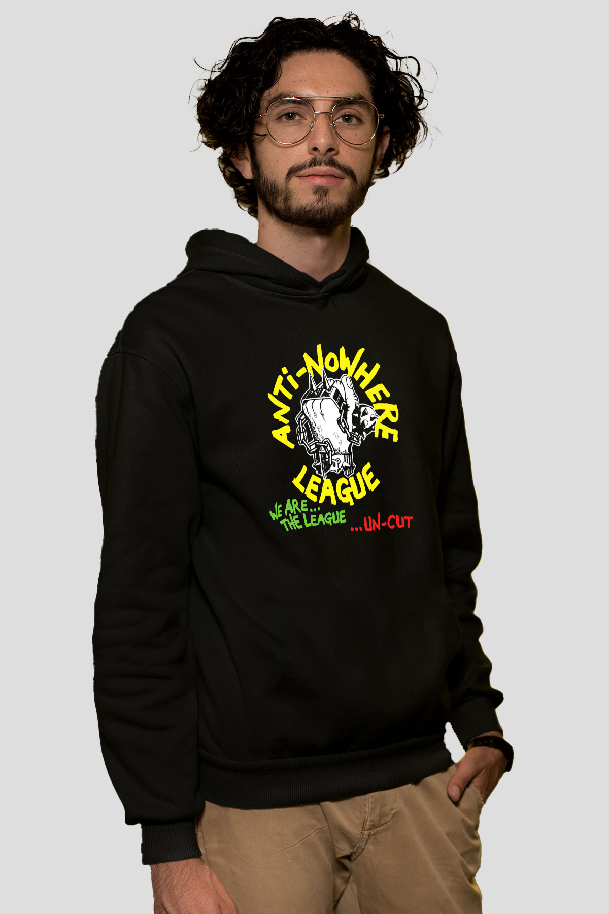 Anti-Nowhere League Siyah Unisex Hoodie