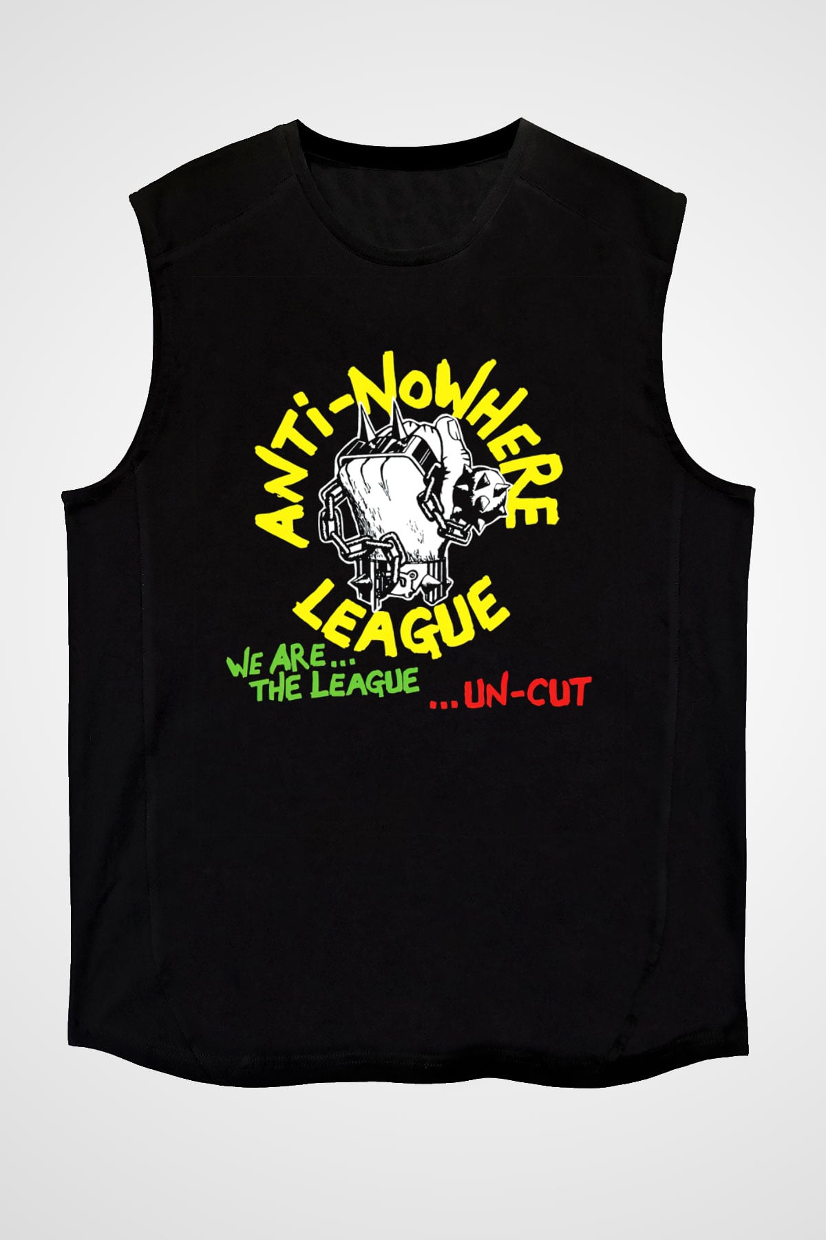 Anti-Nowhere League Siyah Unisex Kolsuz Tişört