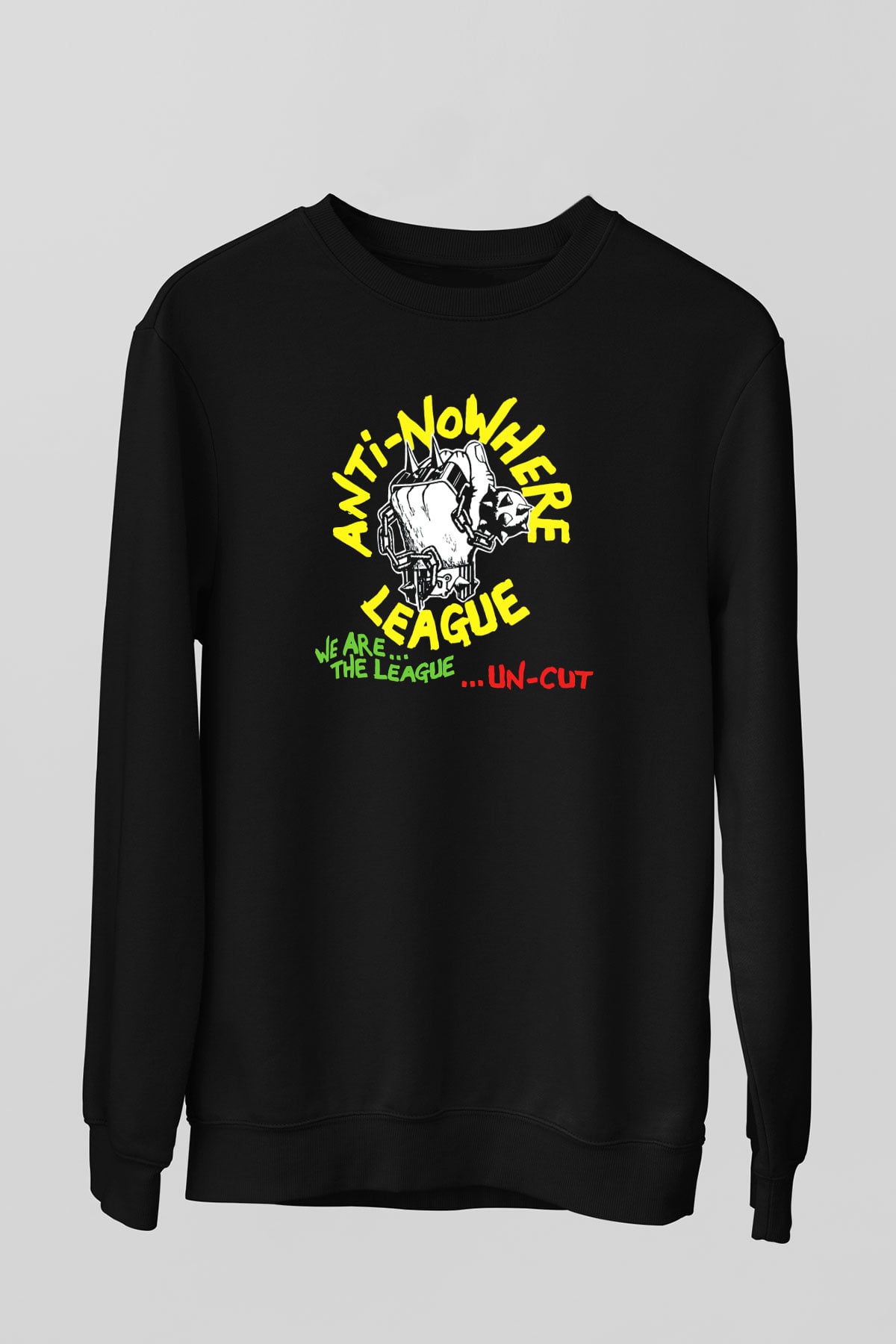 Anti-Nowhere League Siyah Unisex Sweatshirt
