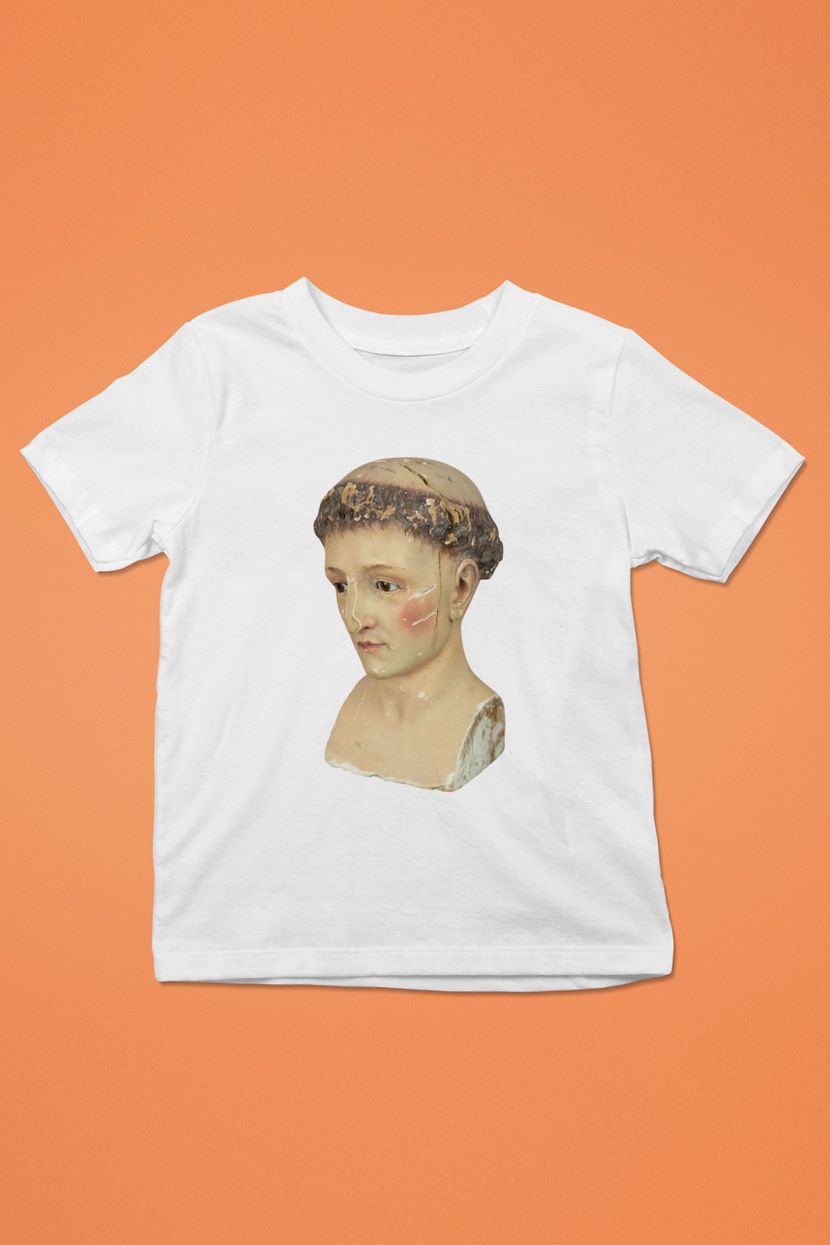 Antika satıcısı Baskılı Beyaz Unisex Çocuk Tişört