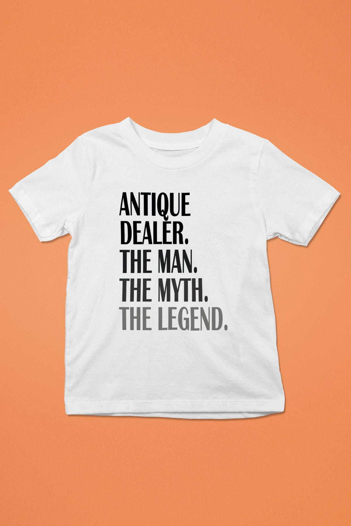 Antika satıcısı Beyaz Unisex Çocuk Tişört
