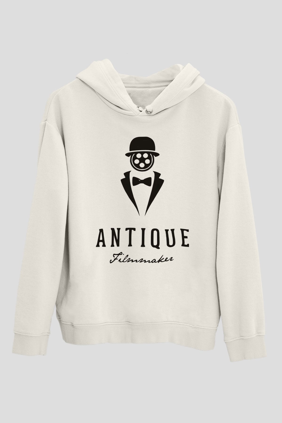 Antika satıcısı Beyaz Unisex Kapüşonlu Sweatshirt