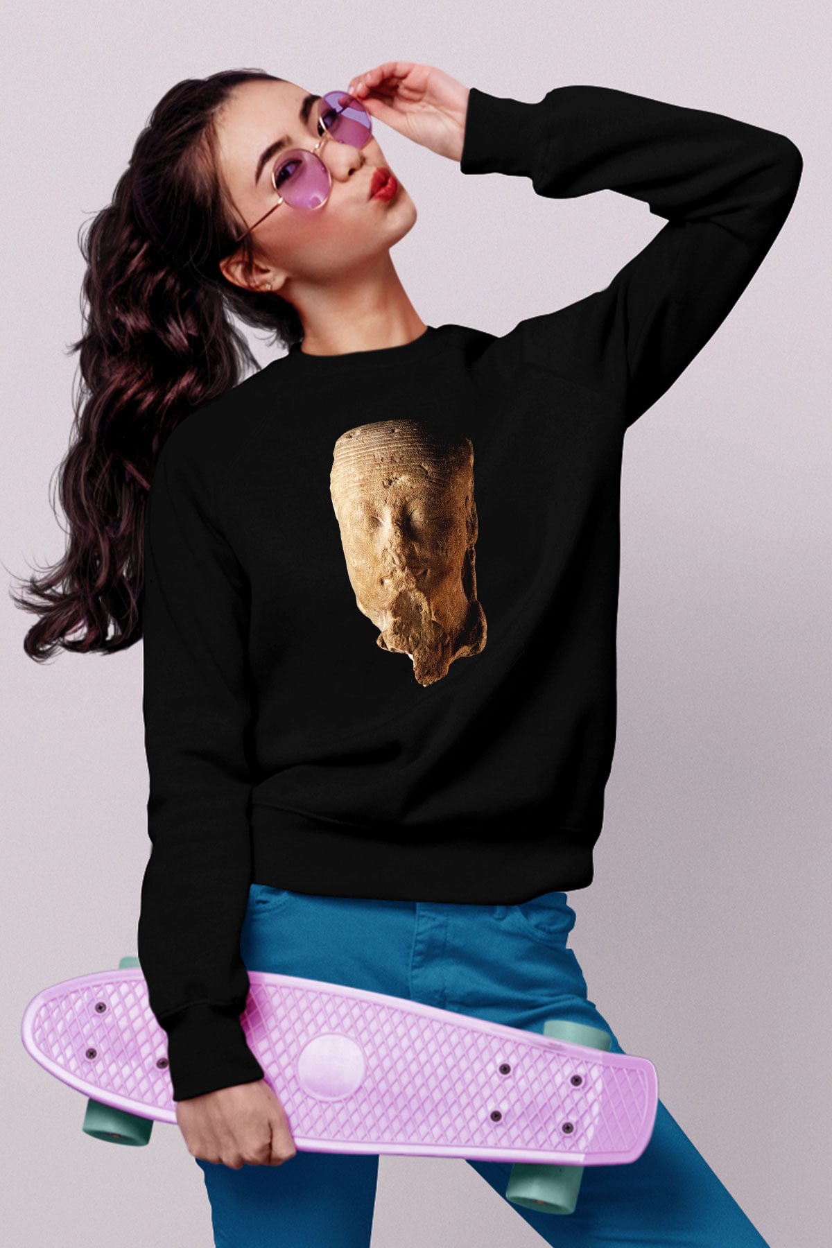 Antika satıcısı Siyah Unisex Sweatshirt