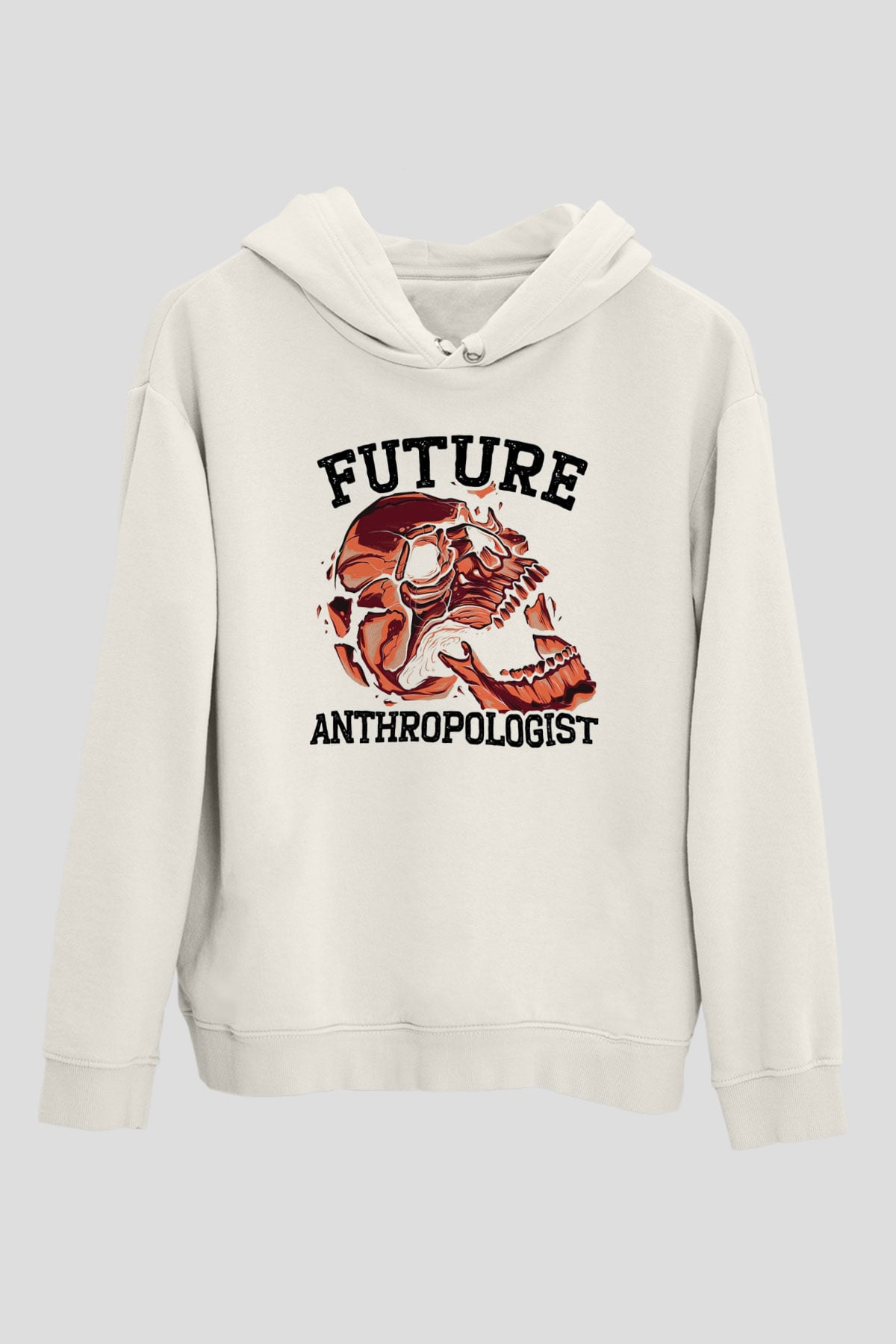 Antropolog Beyaz Unisex Kapüşonlu Sweatshirt