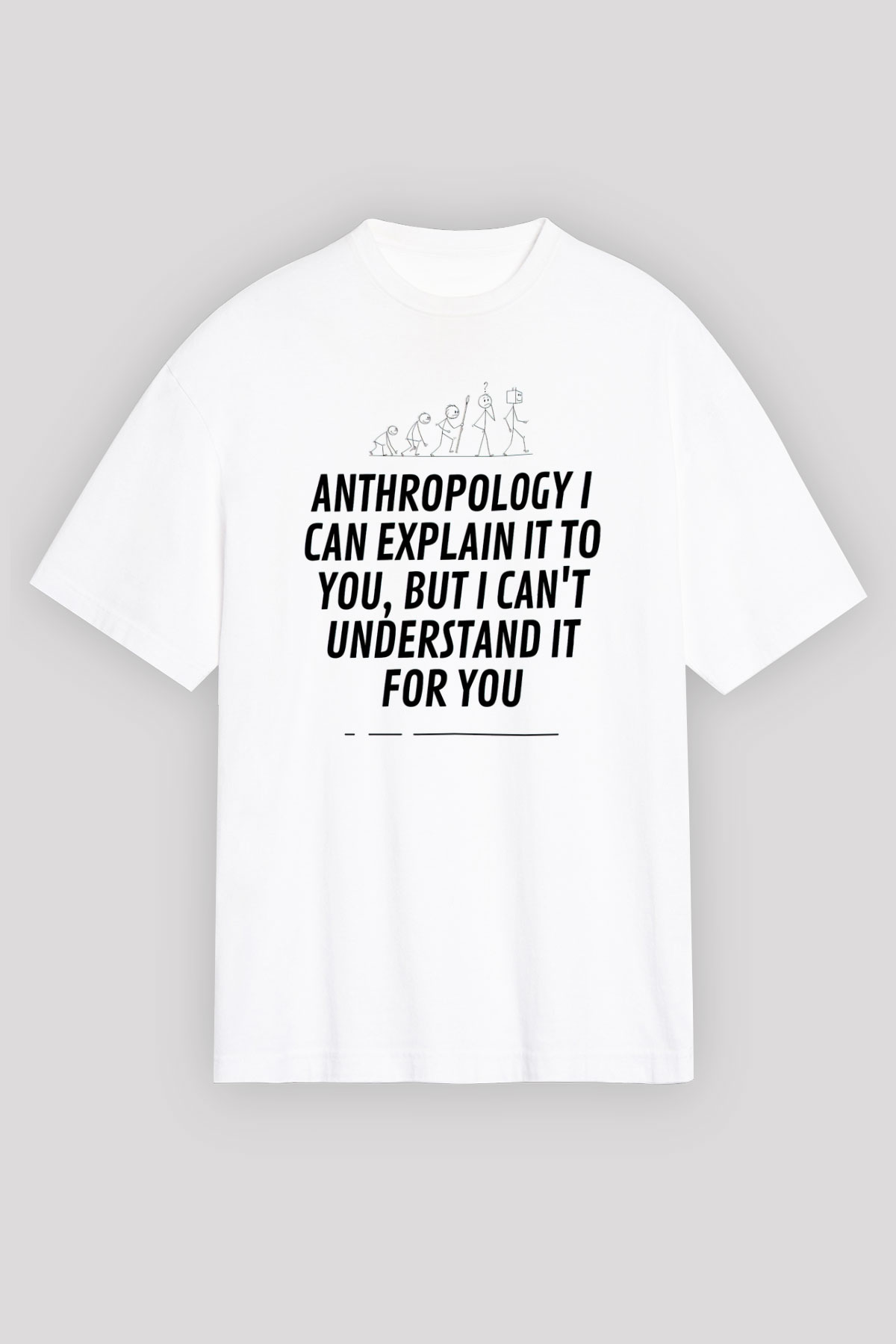 Antropolog Beyaz Unisex Tişört T-Shirt - TişörtFabrikası