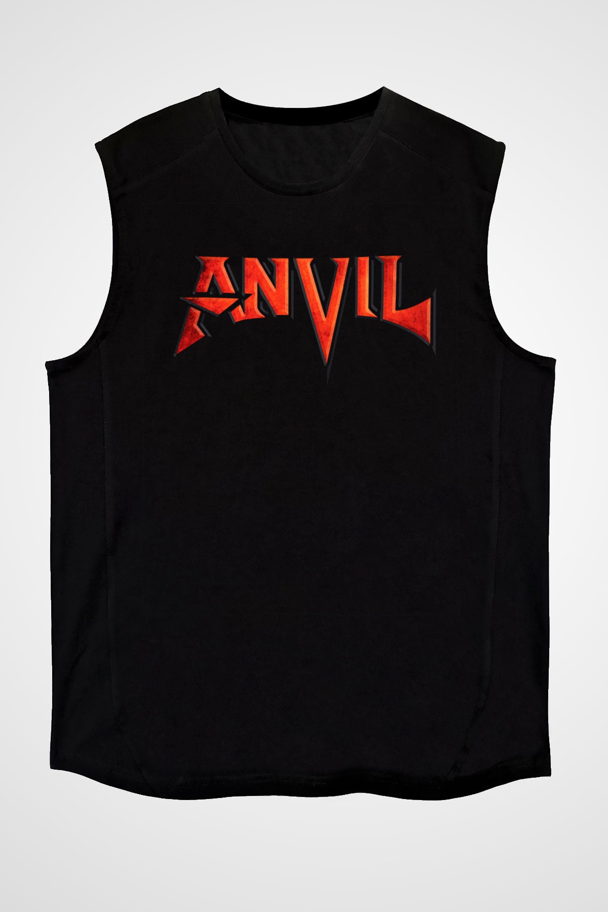 Anvil Siyah Unisex Kolsuz Tişört