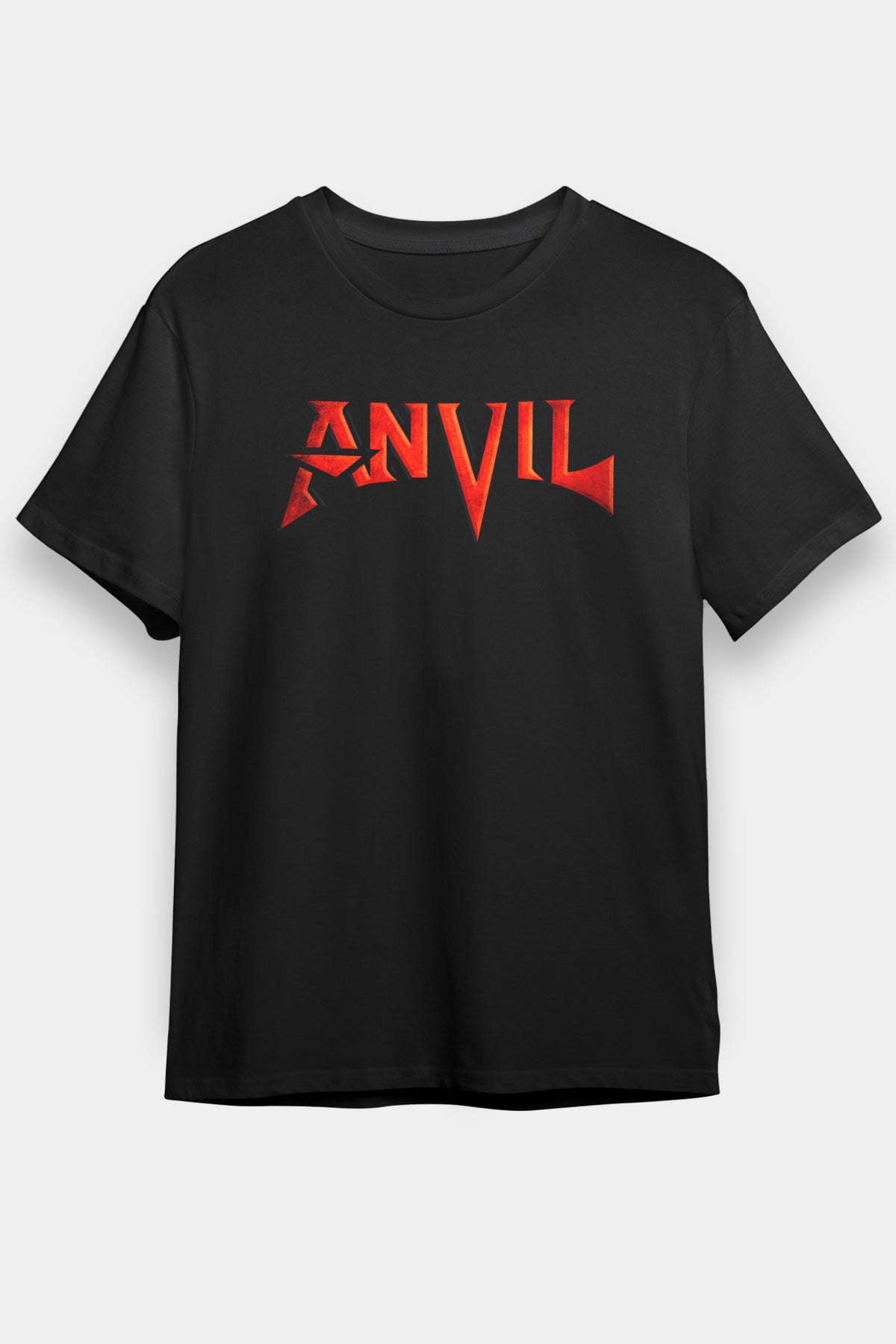 Anvil Siyah Unisex Tişört T-Shirt - TişörtFabrikası