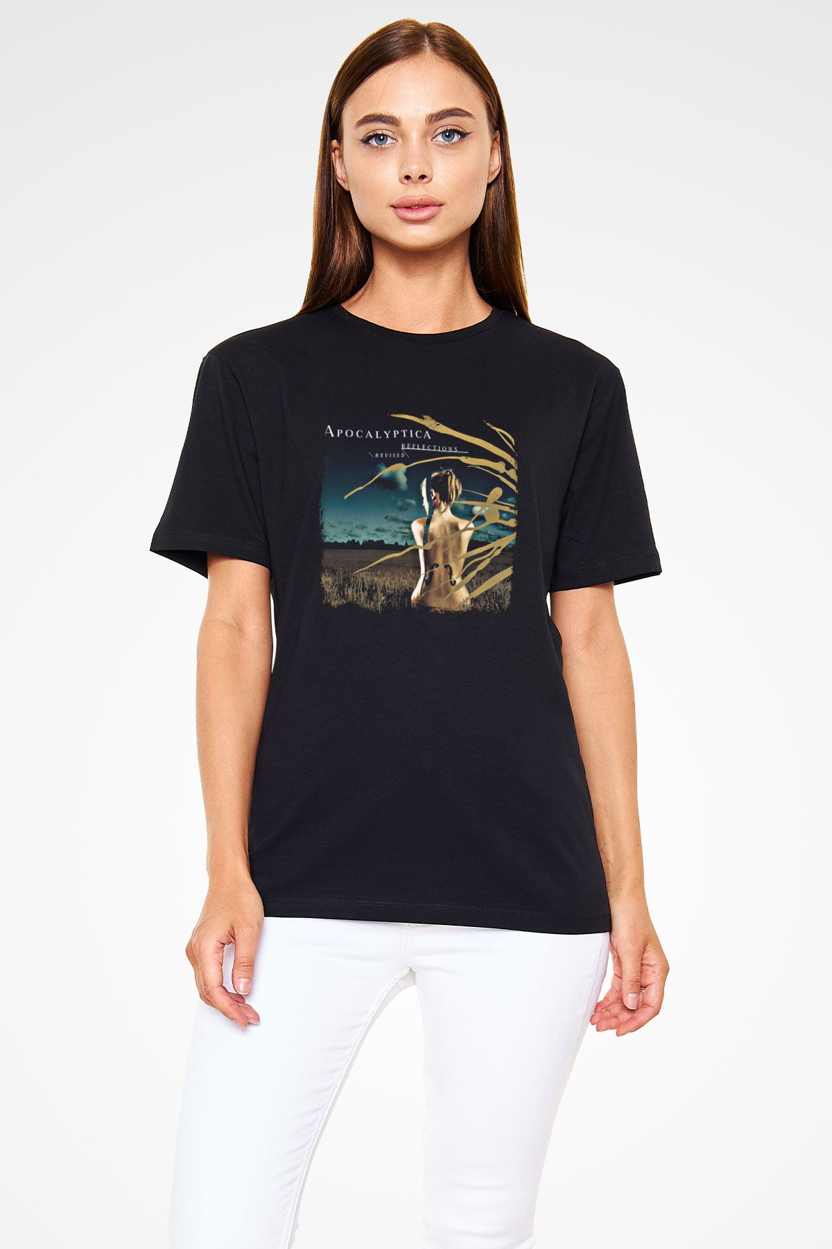 Apocalyptica Baskılı Unisex Siyah Tişört