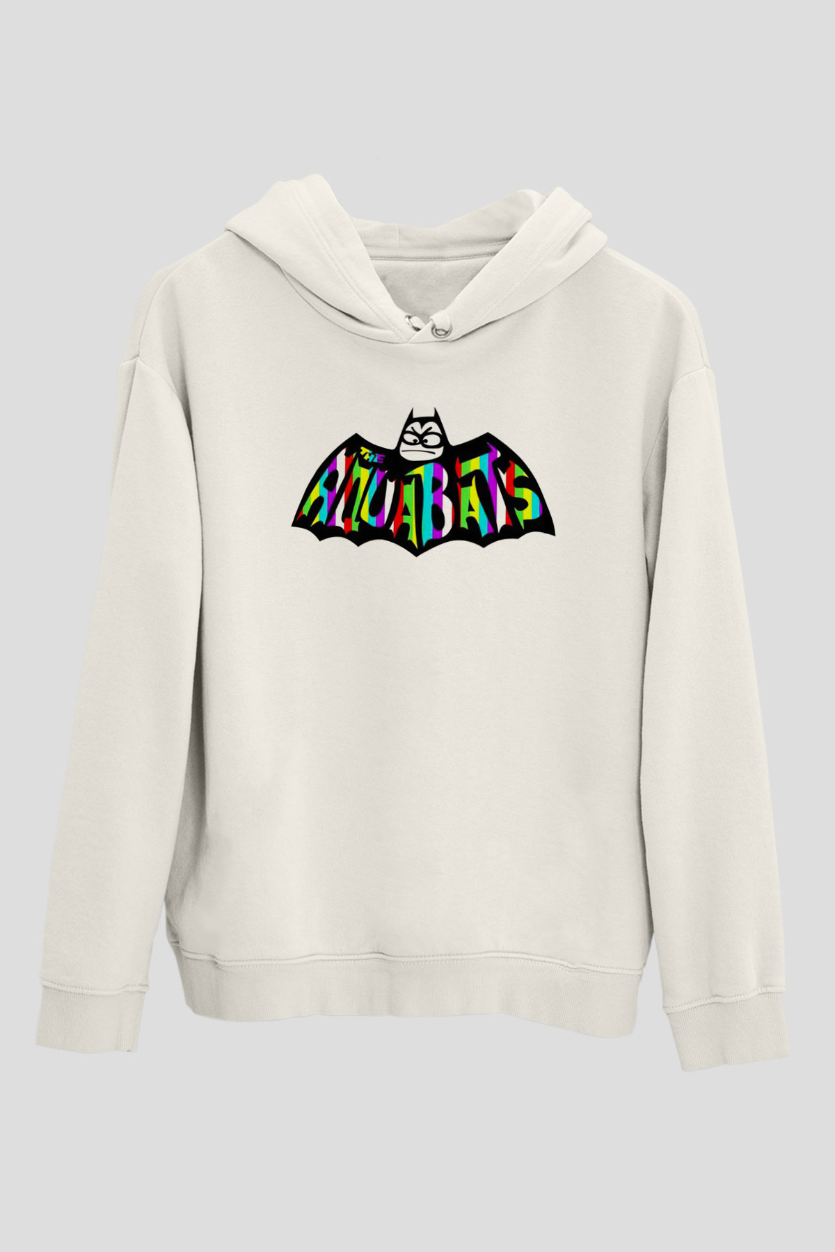 Aquabats Beyaz Unisex Kapüşonlu Sweatshirt