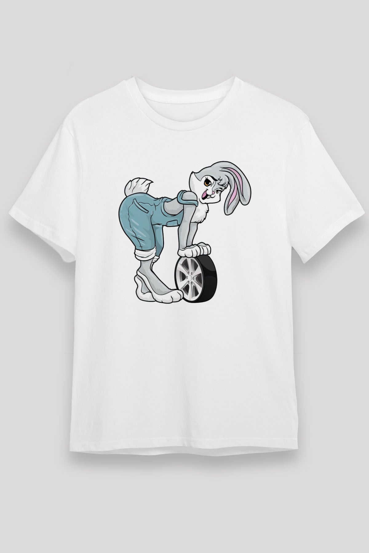 Araba tamircisi Beyaz Unisex Tişört T-Shirt - TişörtFabrikası