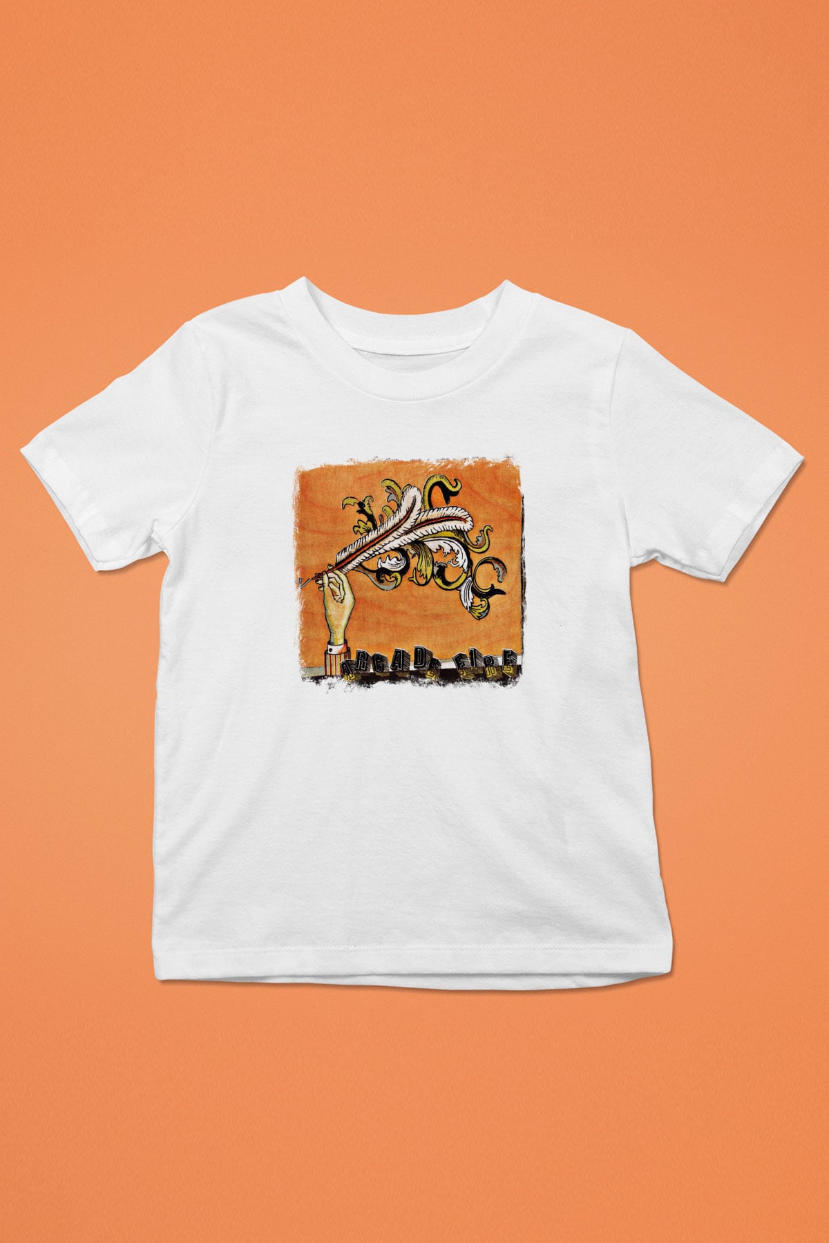 Arcade Fire Baskılı Unisex Beyaz Çocuk Tişört
