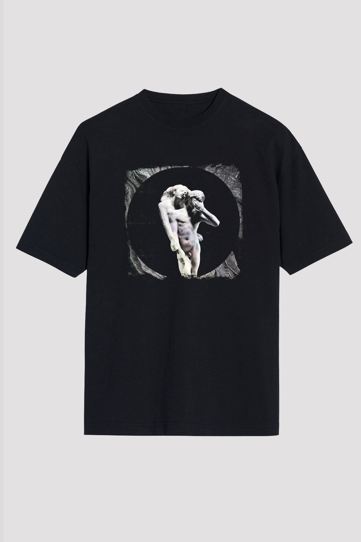Arcade Fire Baskılı Unisex Siyah Oversize Tişört