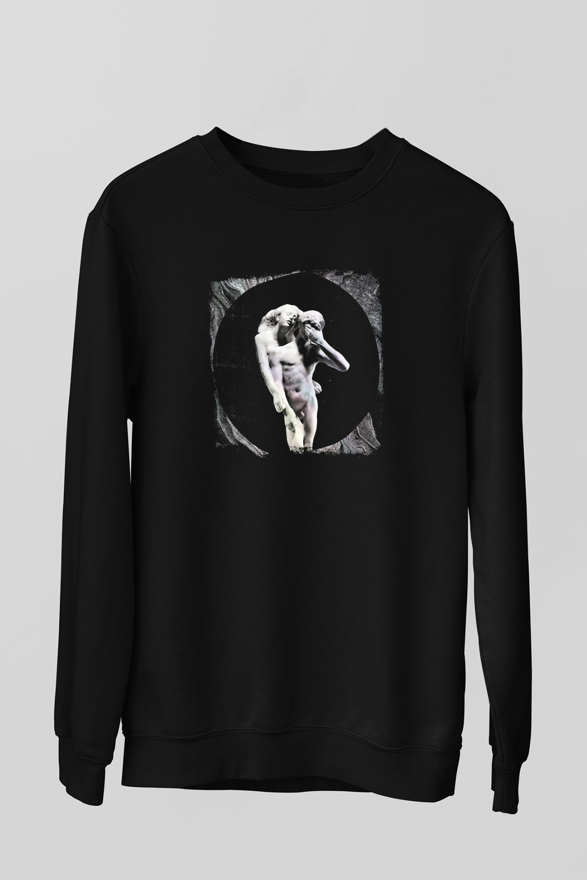 Arcade Fire Baskılı Unisex Siyah Sweatshirt