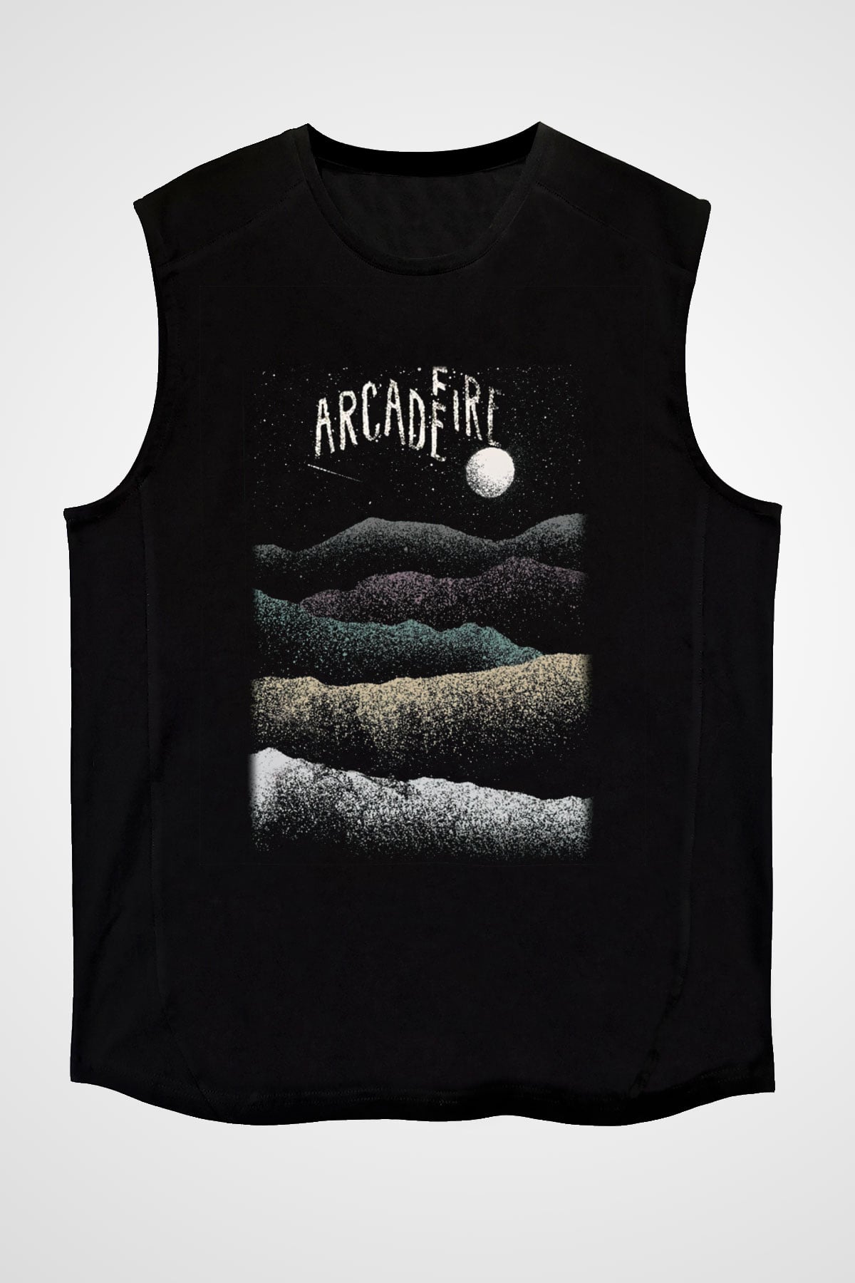 Arcade Fire Siyah Unisex Kolsuz Tişört