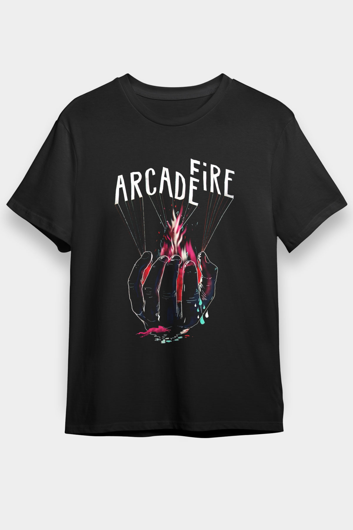 Arcade Fire Siyah Unisex Tişört T-Shirt - TişörtFabrikası
