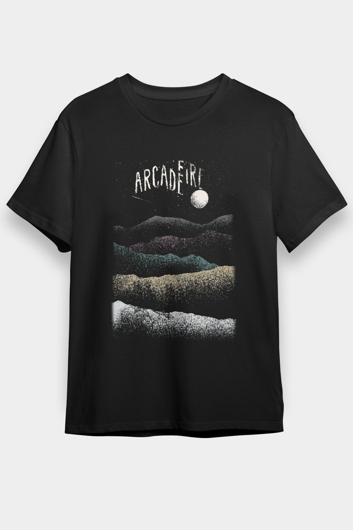 Arcade Fire Siyah Unisex Tişört T-Shirt - TişörtFabrikası