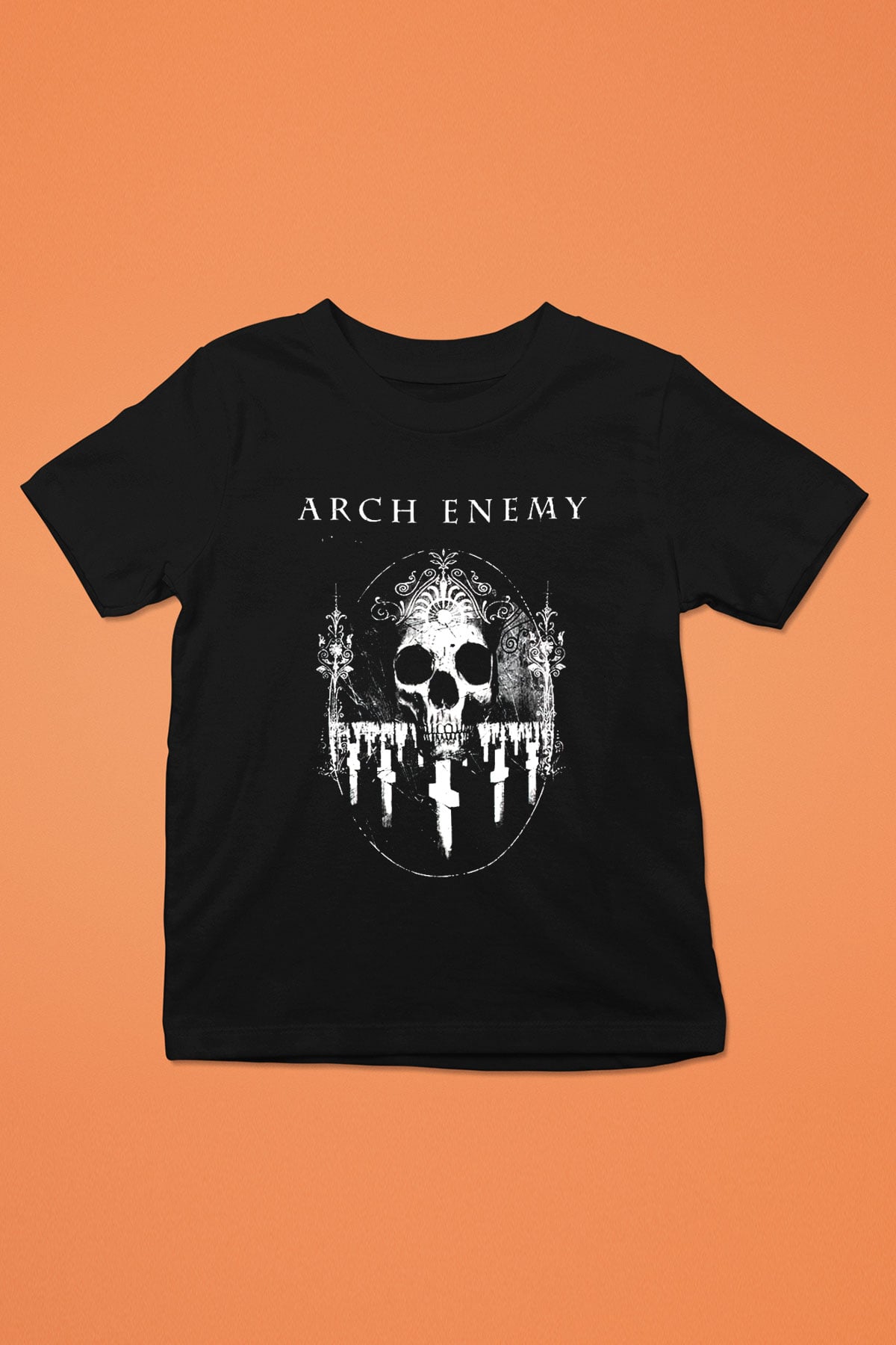 Arch Enemy Baskılı Siyah Unisex Çocuk Tişört