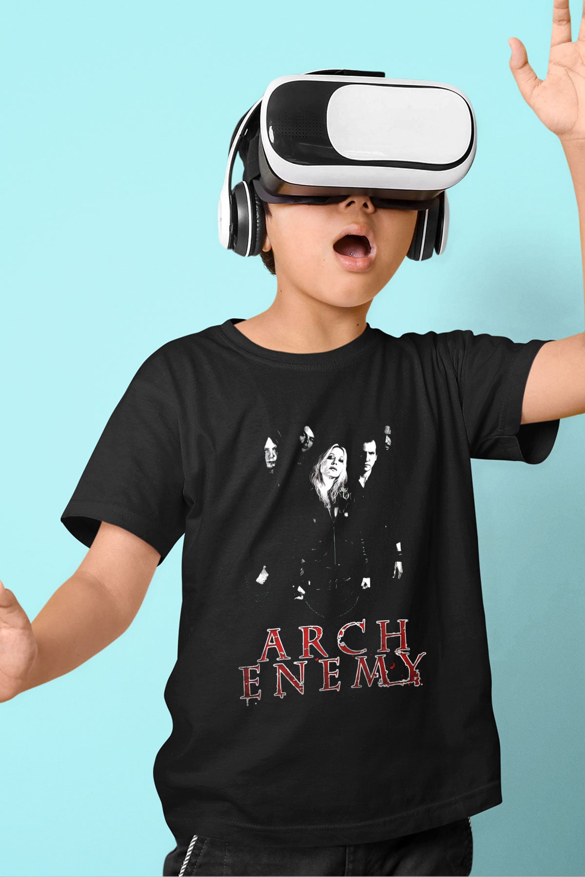 Arch Enemy Baskılı Siyah Unisex Çocuk Tişört