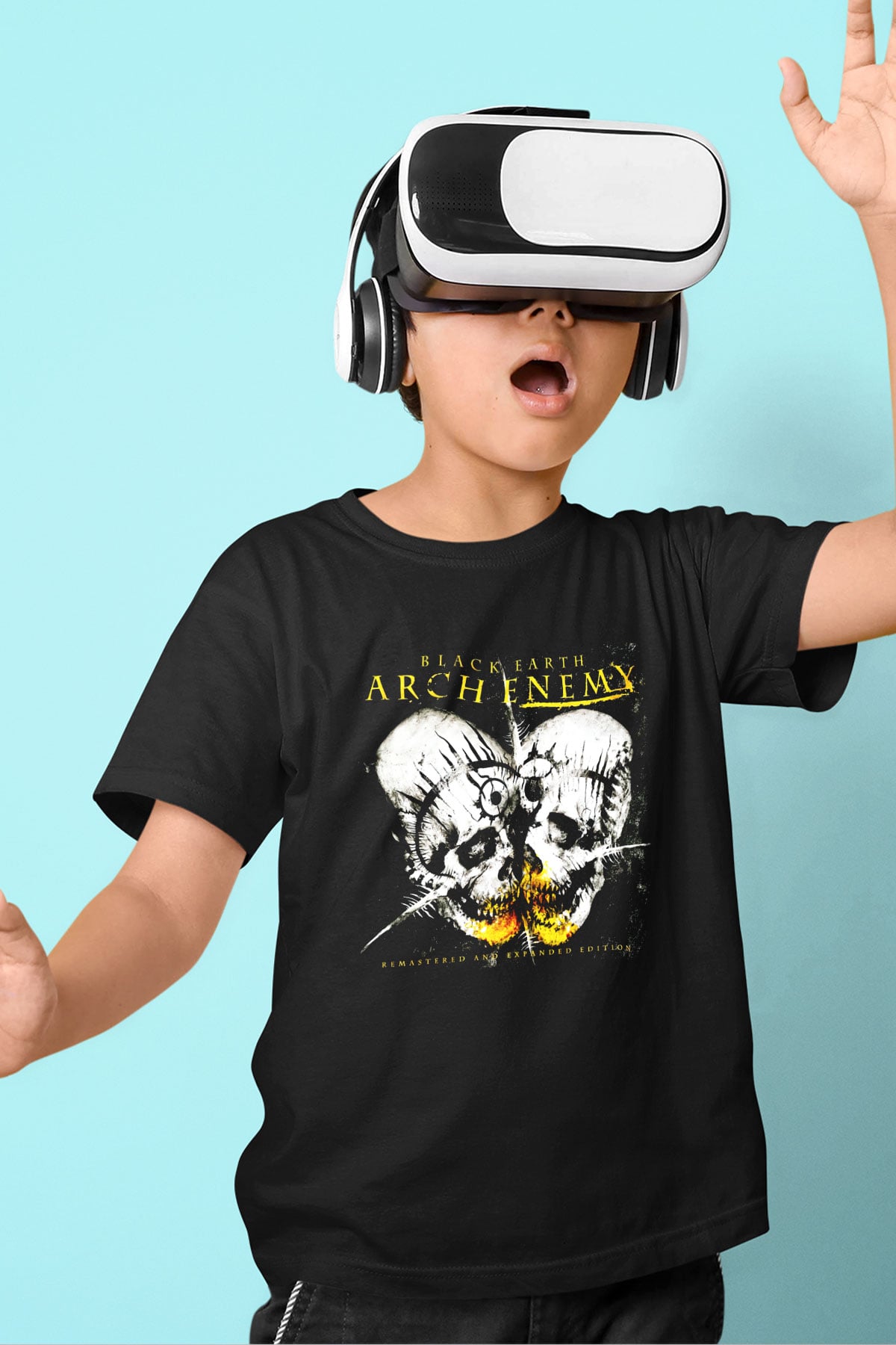 Arch Enemy Baskılı Siyah Unisex Çocuk Tişört