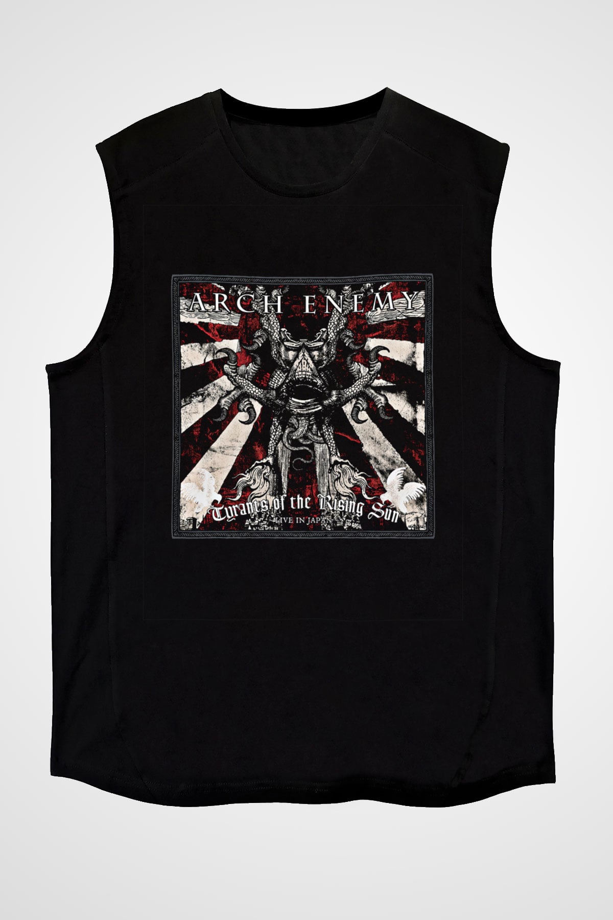 Arch Enemy Baskılı Unisex Siyah Kolsuz Tişört