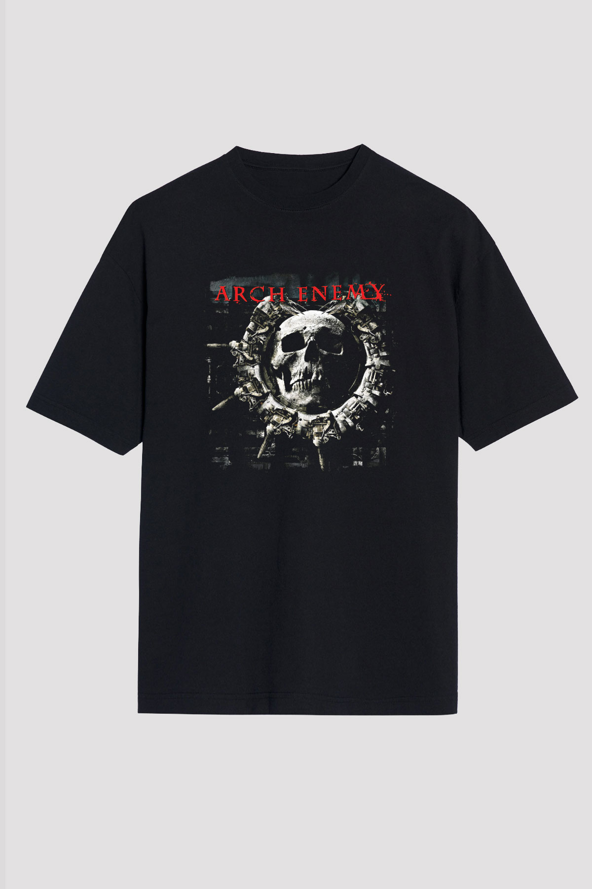 Arch Enemy Baskılı Unisex Siyah Oversize Tişört