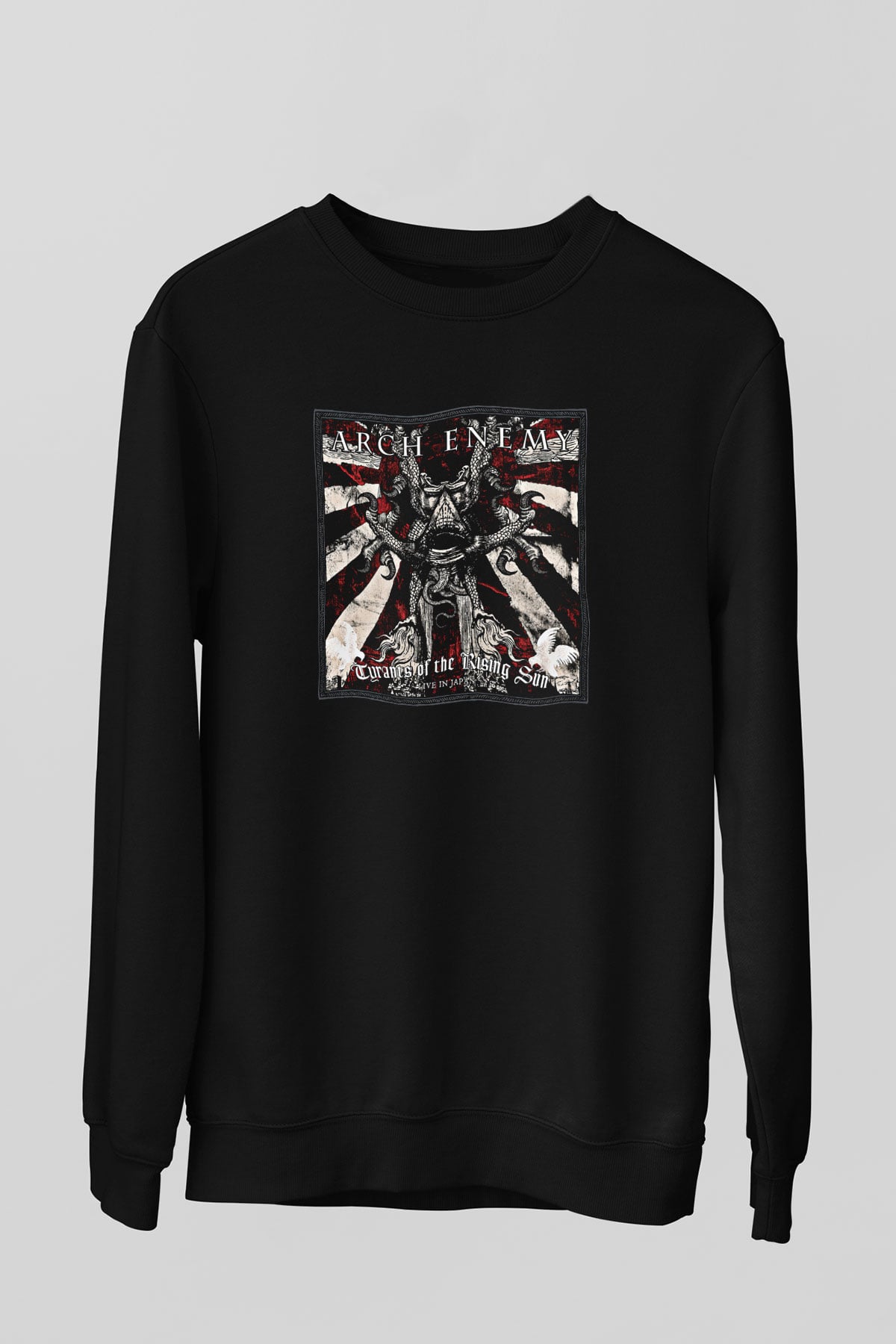 Arch Enemy Baskılı Unisex Siyah Sweatshirt