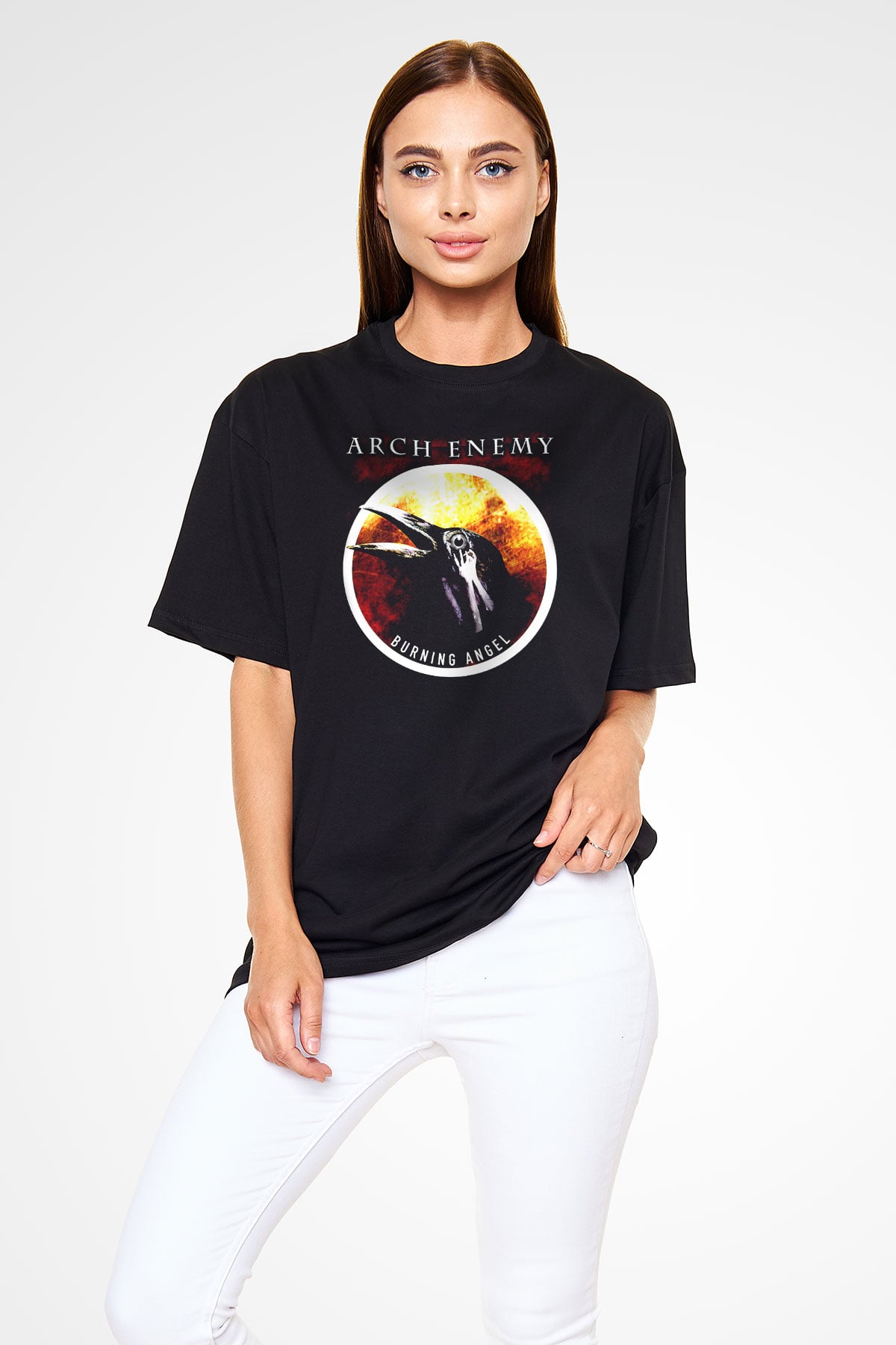 Arch Enemy Siyah Unisex Oversize Tişört T-Shirt