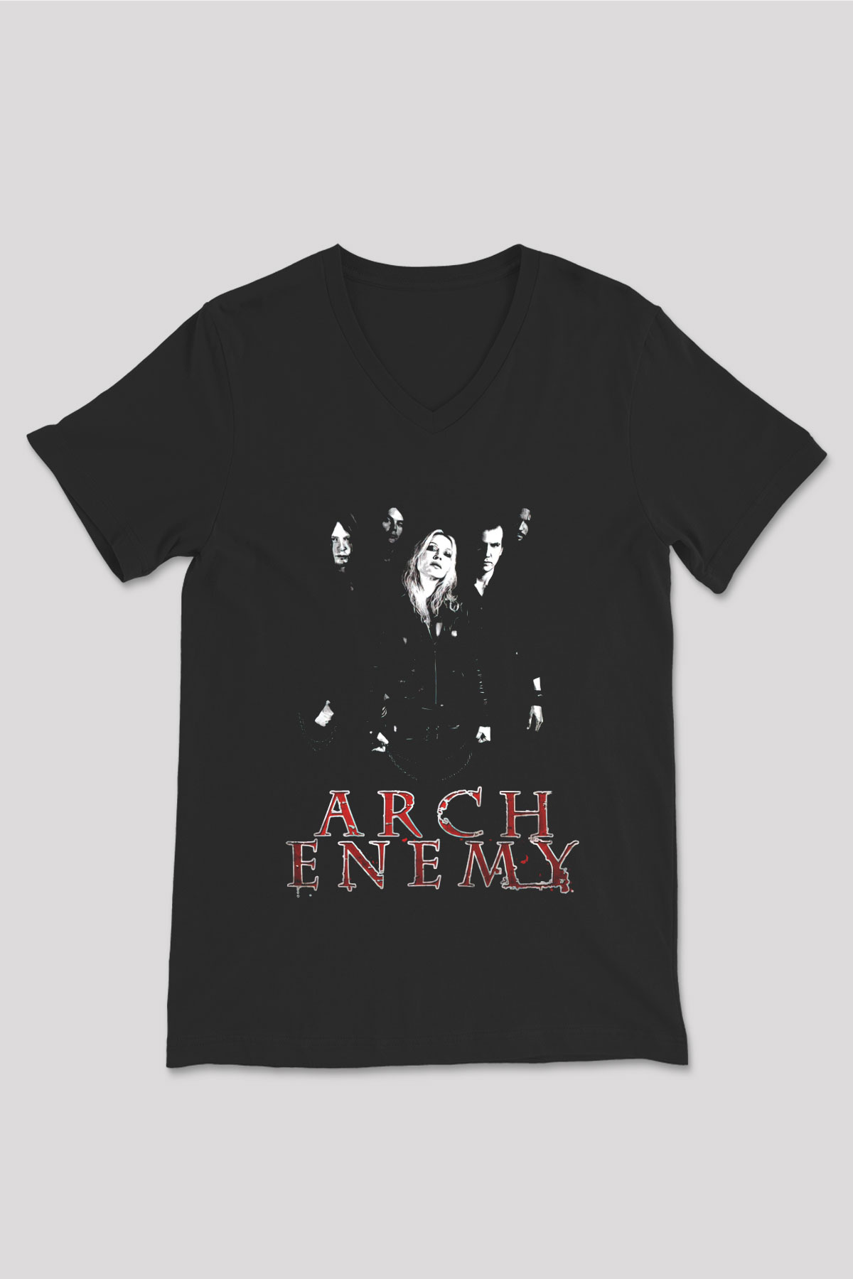 Arch Enemy Siyah Unisex V Yaka Tişört T-Shirt