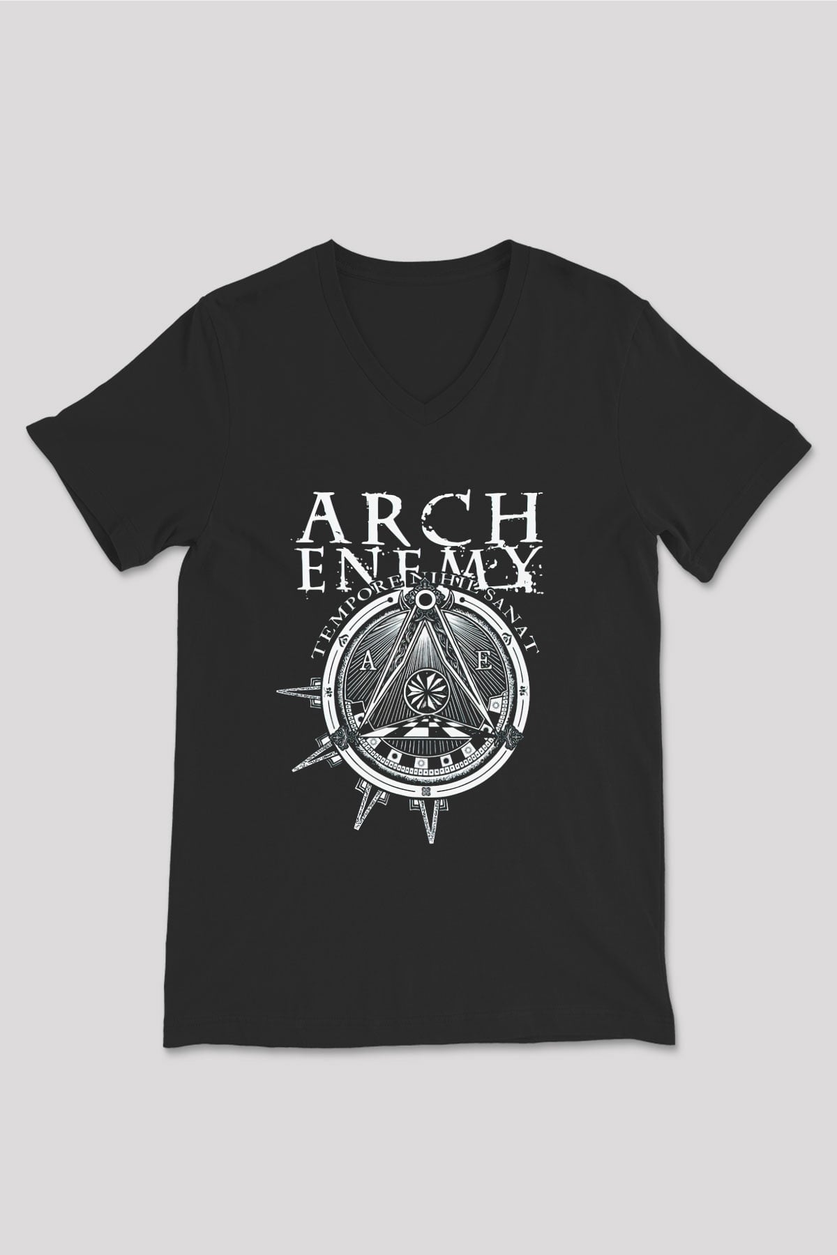 Arch Enemy Siyah Unisex V Yaka Tişört T-Shirt