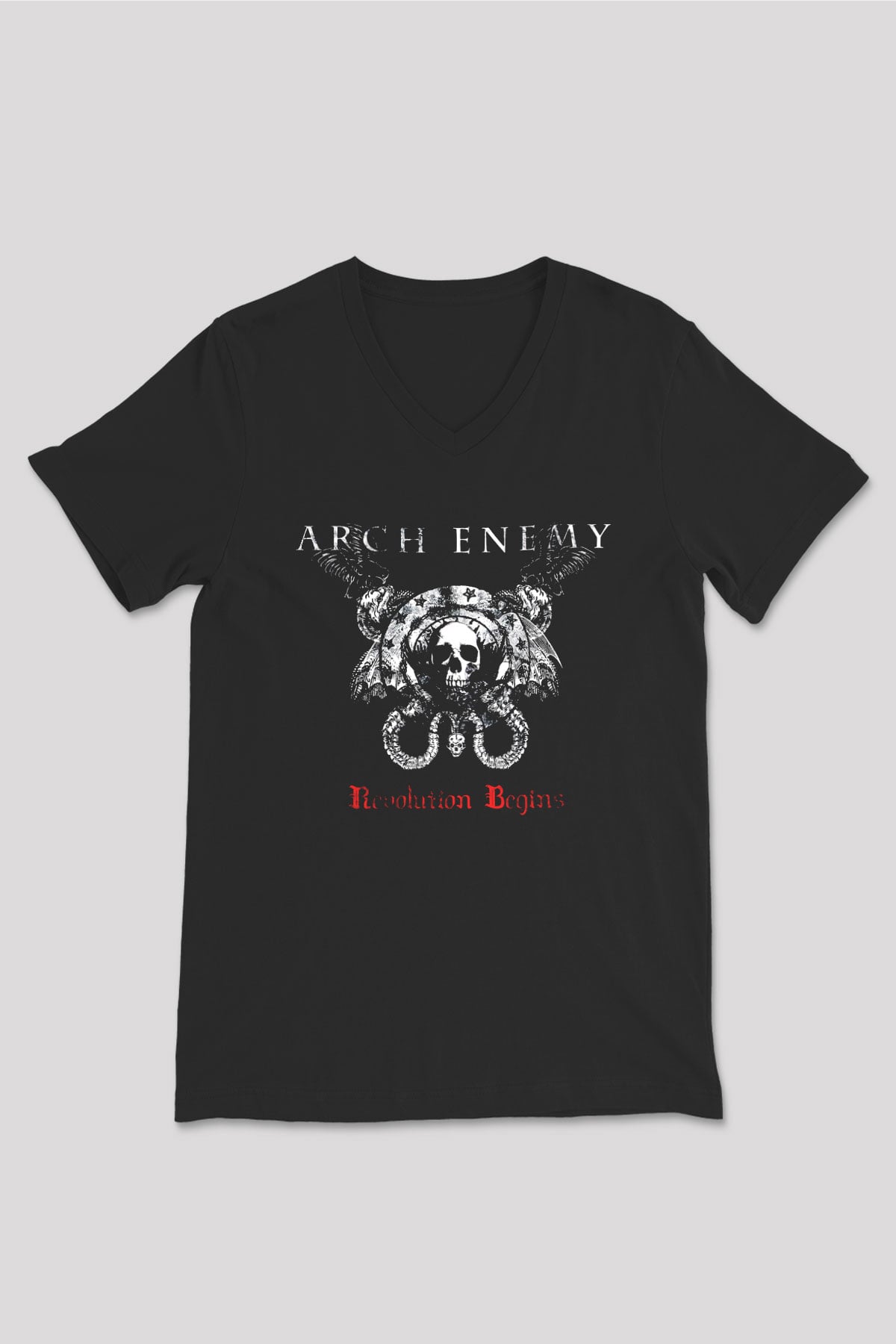 Arch Enemy Siyah Unisex V Yaka Tişört T-Shirt
