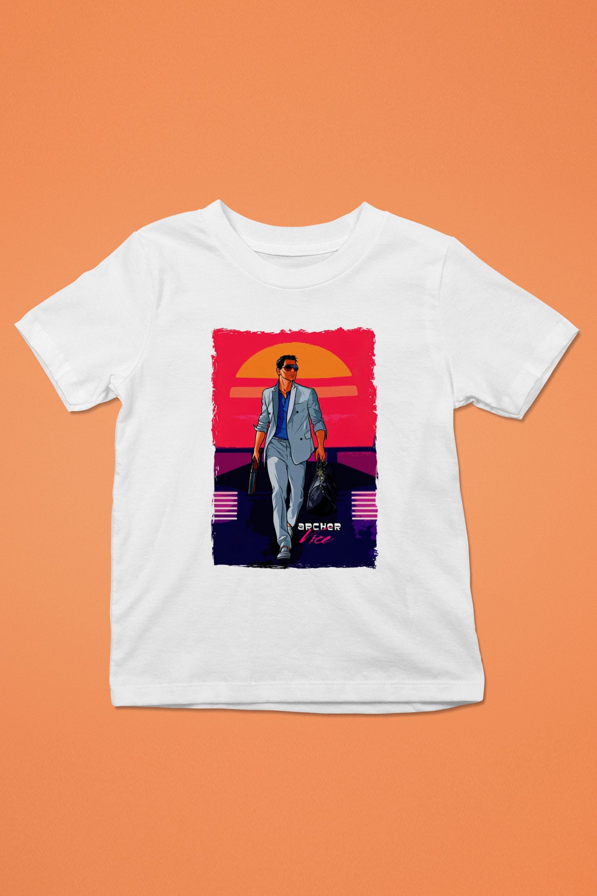 Archer Beyaz Unisex Çocuk Tişört