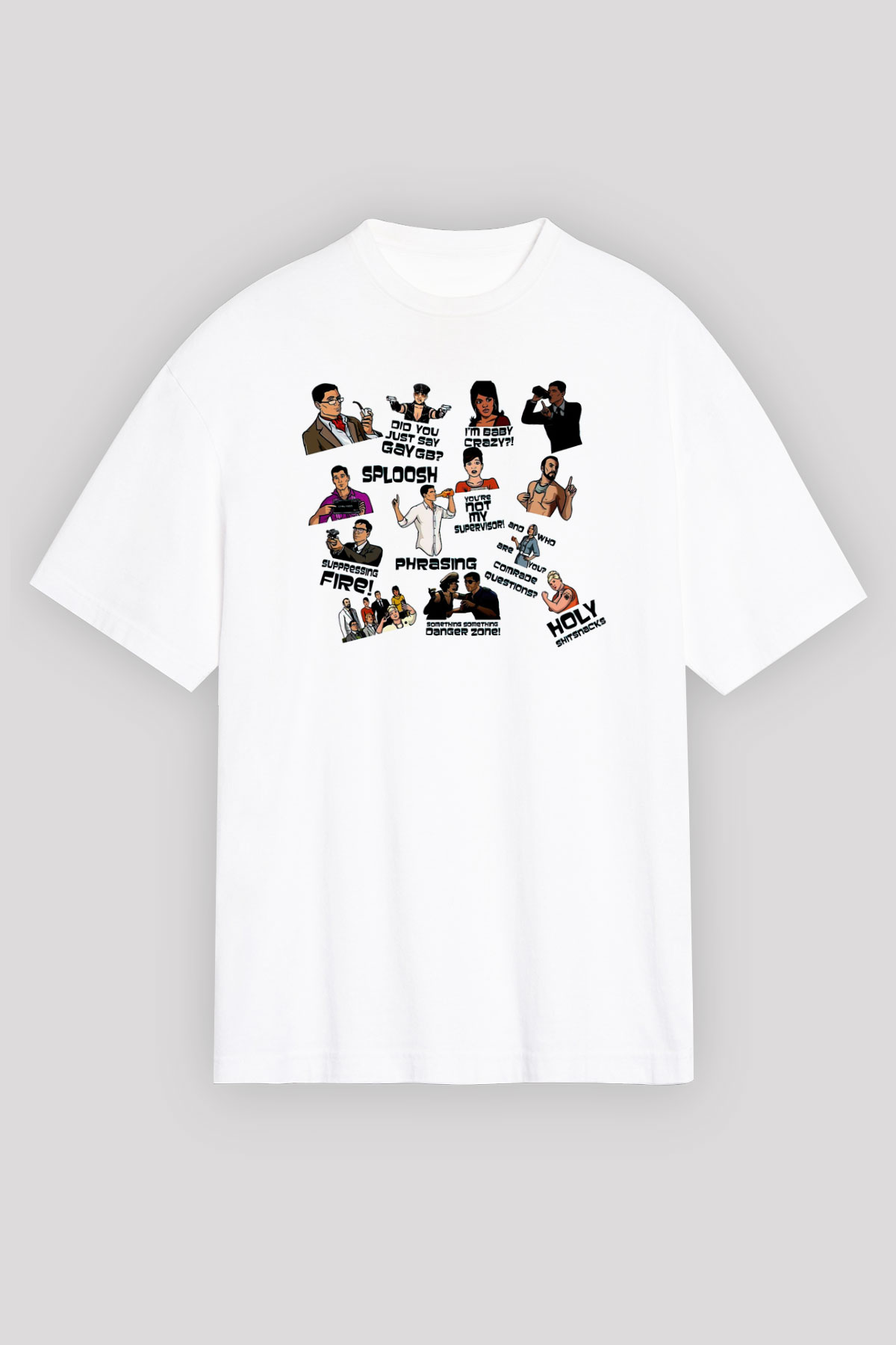 Archer Beyaz Unisex Tişört T-Shirt