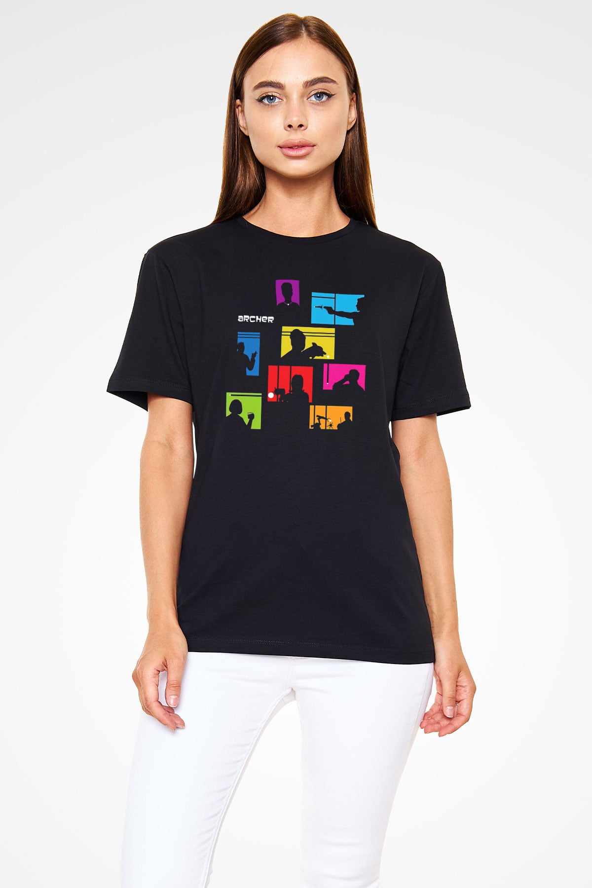 Archer Siyah Unisex Tişört T-Shirt