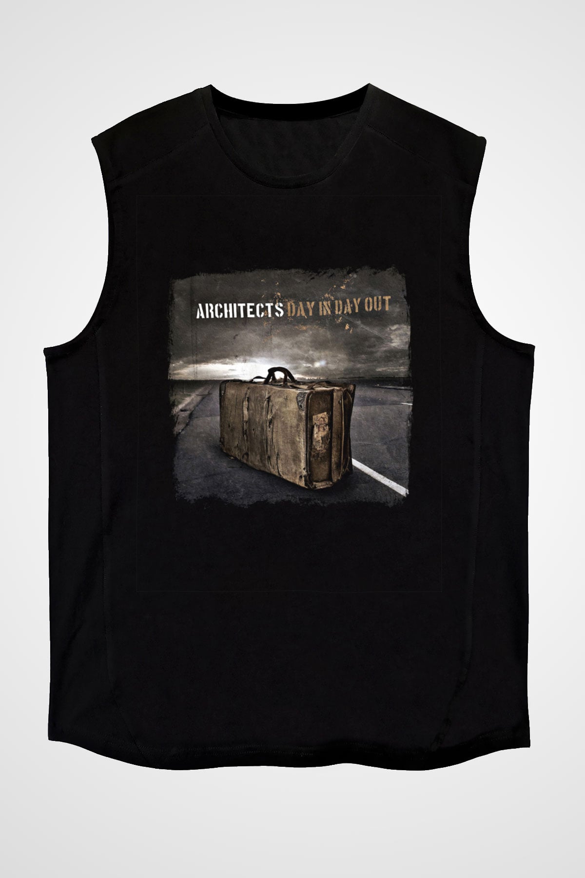 Architects Baskılı Unisex Siyah Kolsuz Tişört