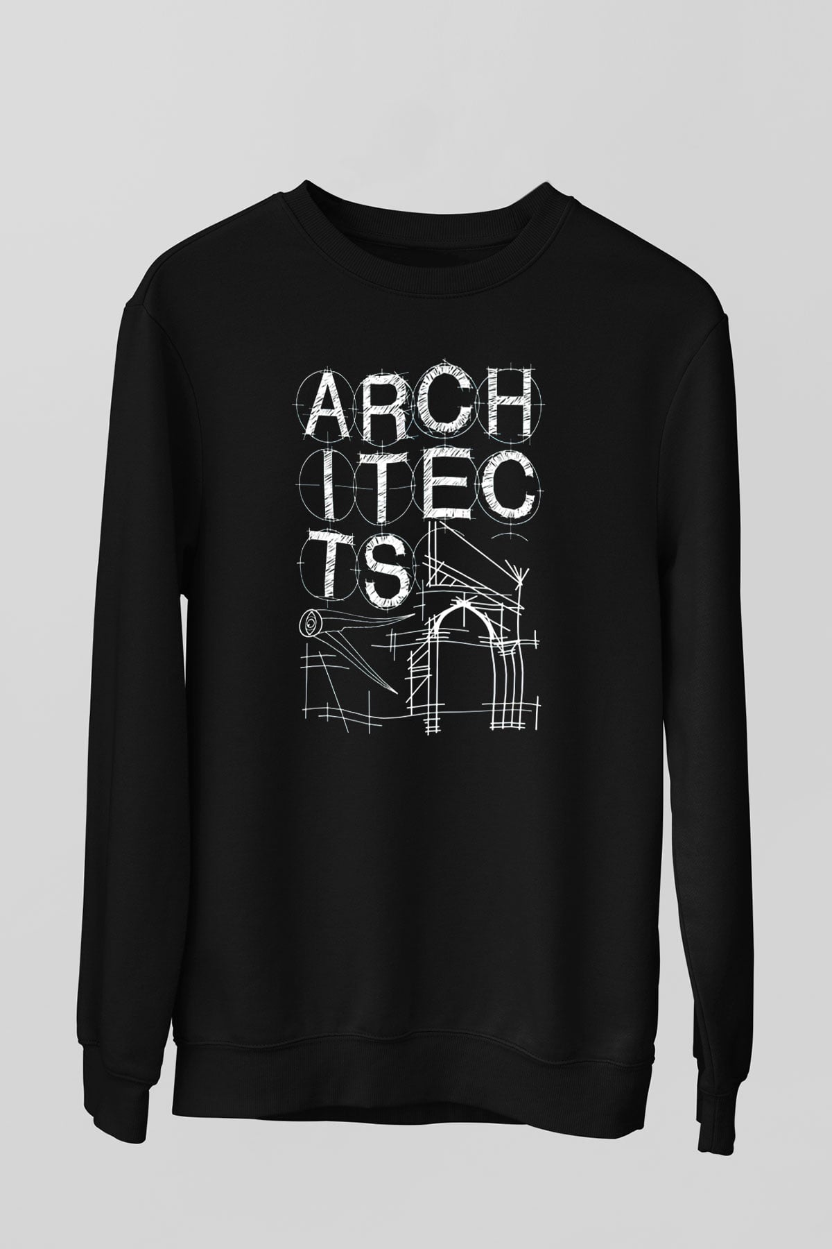 Architects Siyah Unisex Sweatshirt