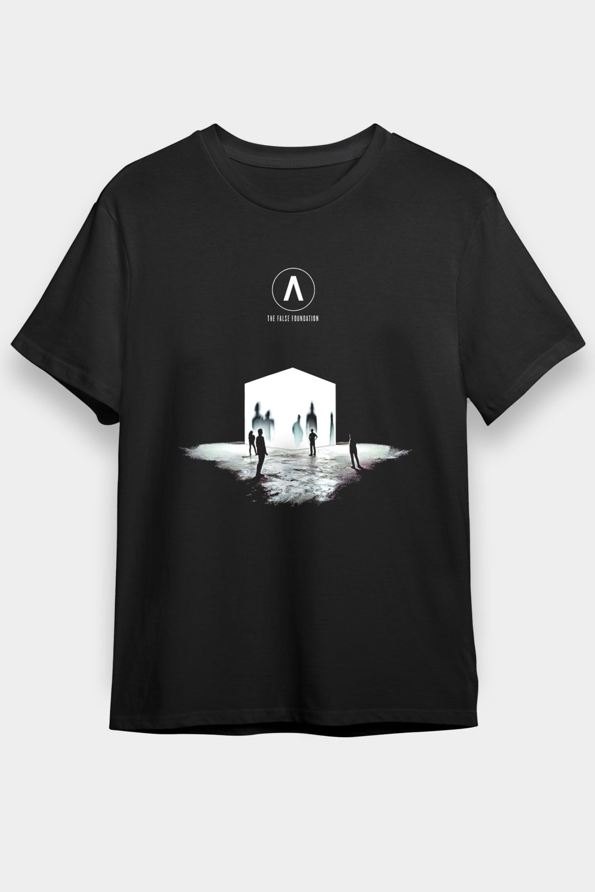 Archive Baskılı Unisex Siyah Tişört - Tshirt