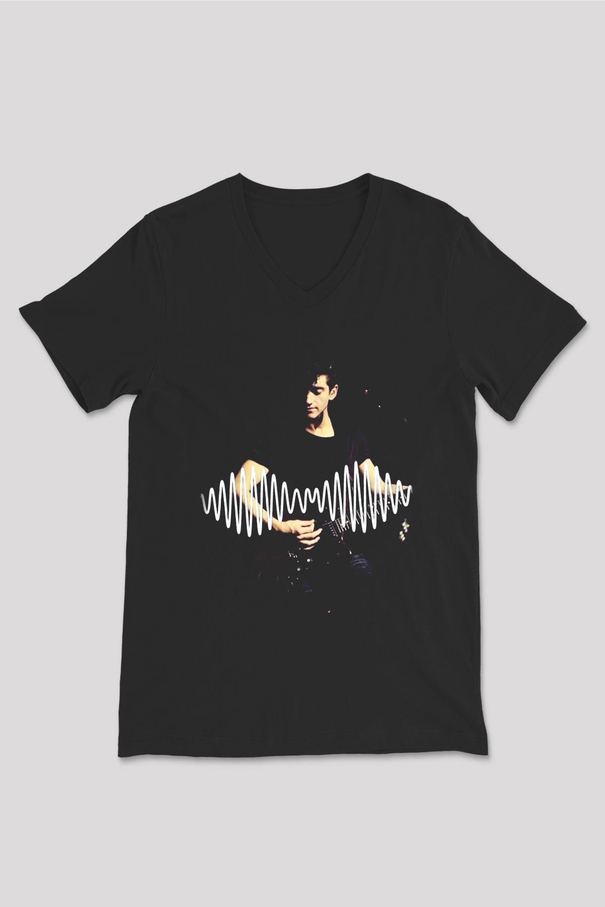 Arctic Monkeys Alex Turner Siyah Unisex V Yaka Tişört