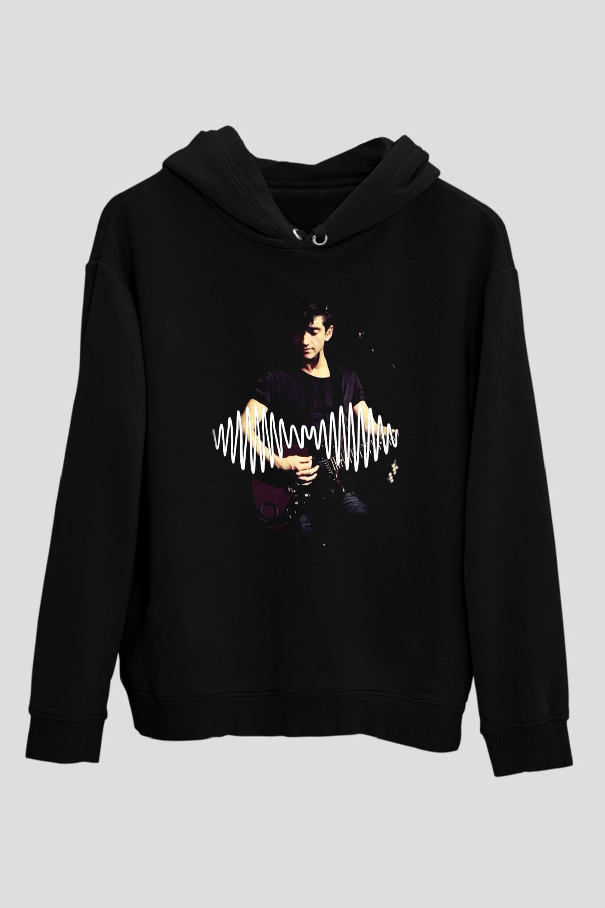 Arctic Monkeys Alex Turner Siyah Unisex Kapüşonlu Sweatshirt