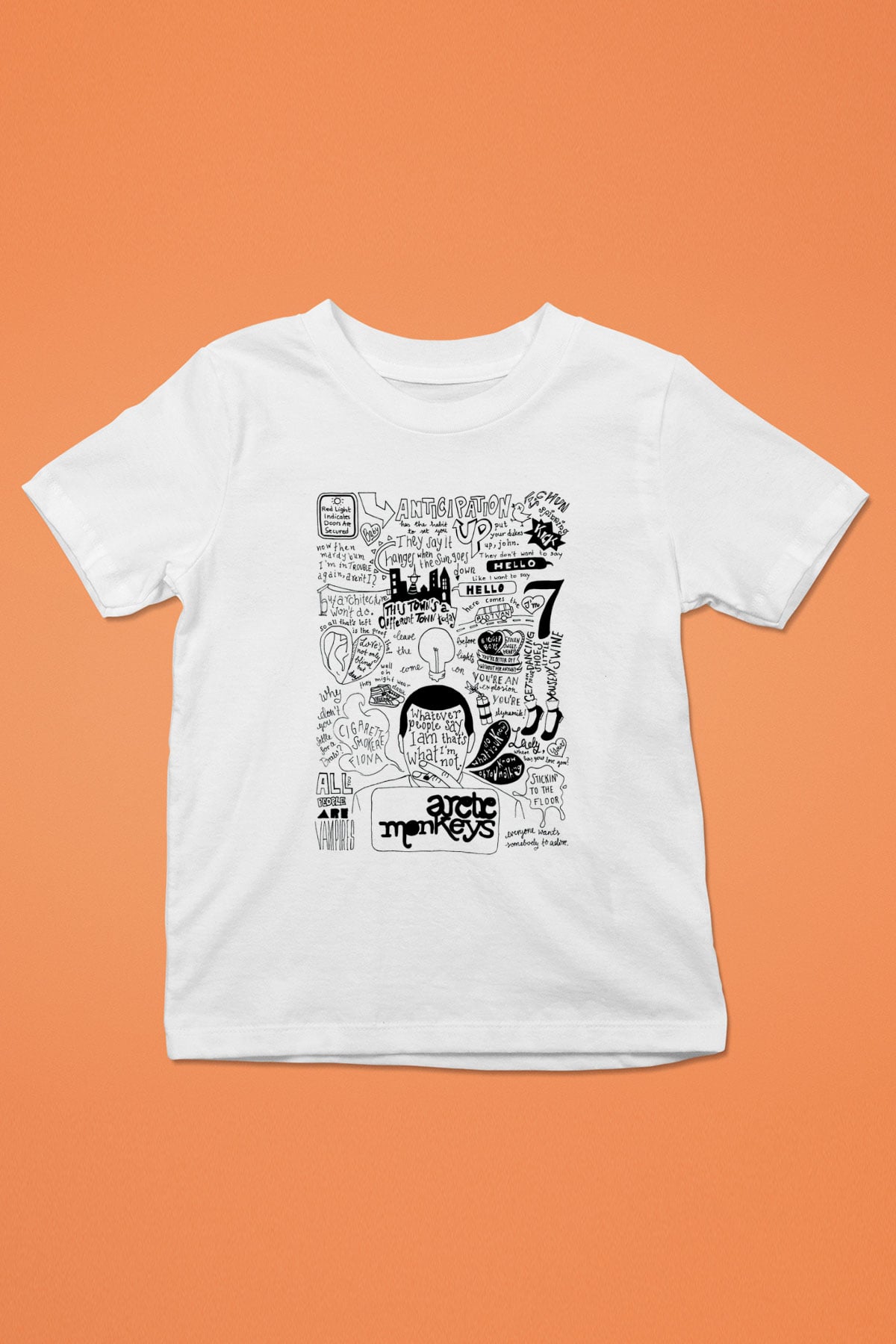 Arctic Monkeys Anticipation Beyaz Unisex Çocuk Tişört