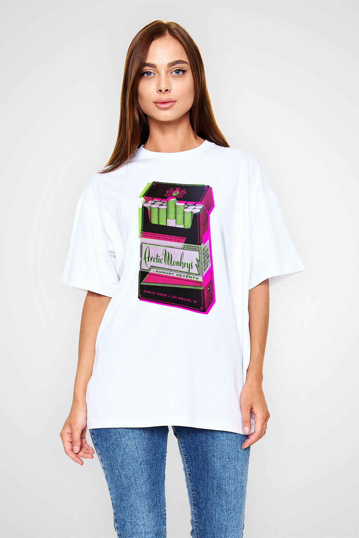 Arctic Monkeys August Seventh Beyaz Unisex Tişört T-Shirt - TişörtFabrikası