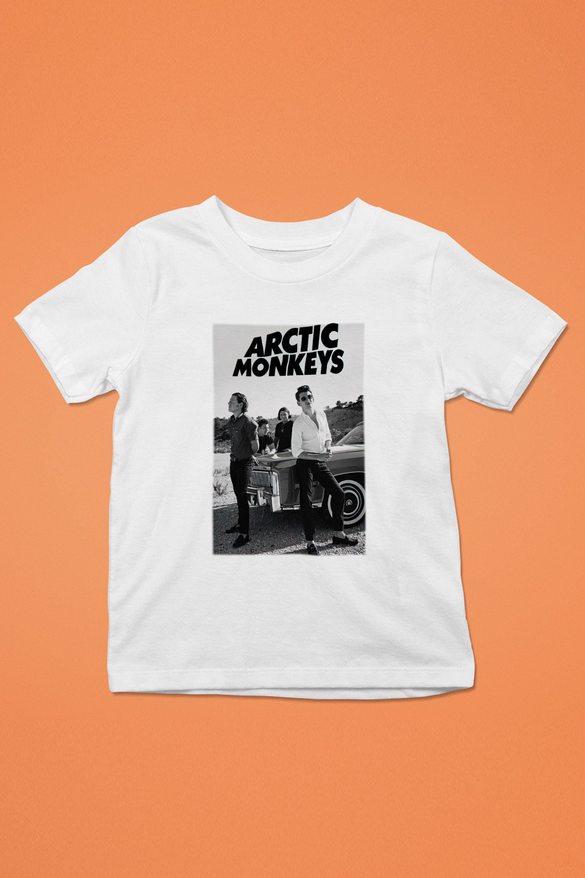 Arctic Monkeys Baskılı Beyaz Unisex Çocuk Tişört