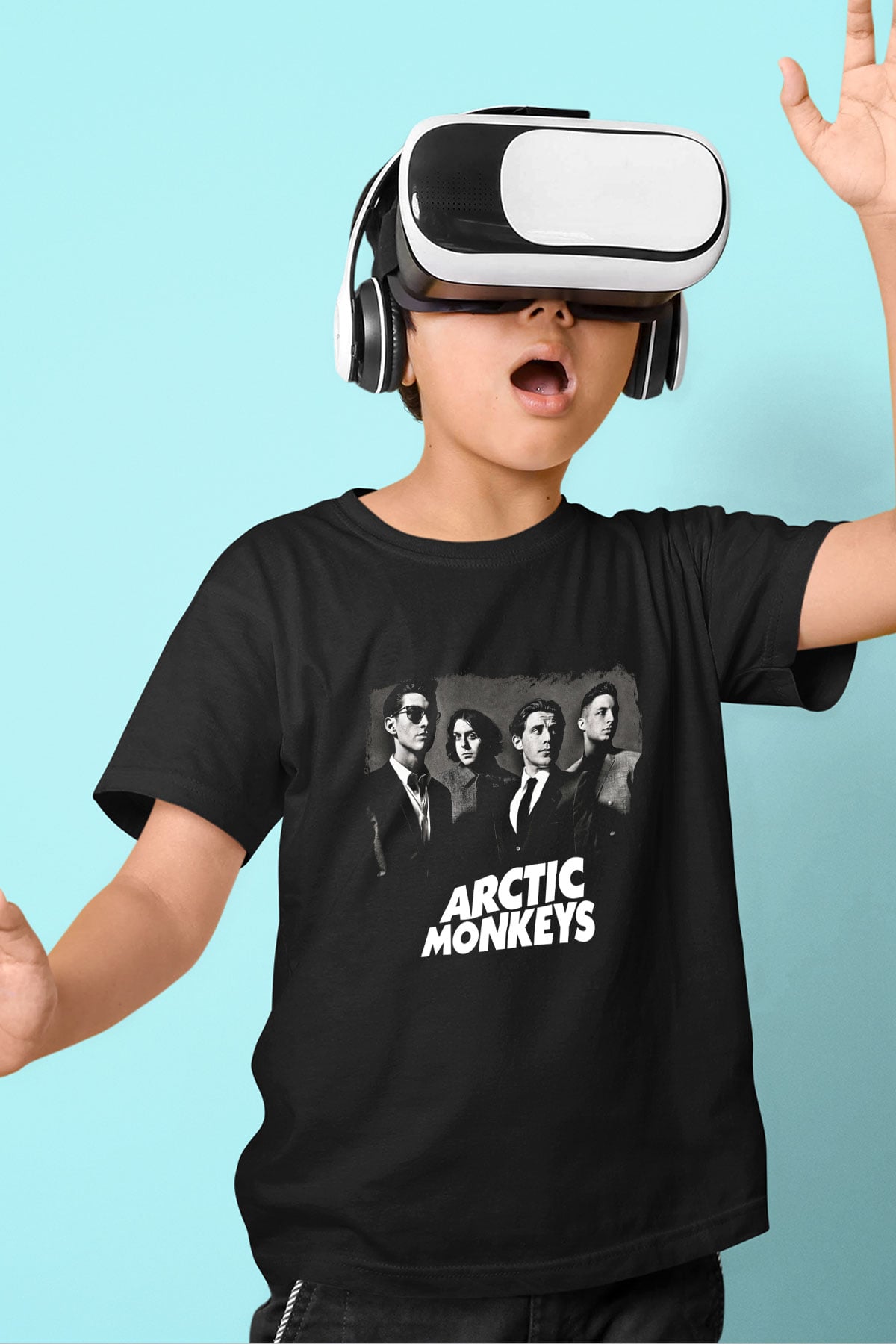 Arctic Monkeys Baskılı Unisex Siyah Çocuk Tişört