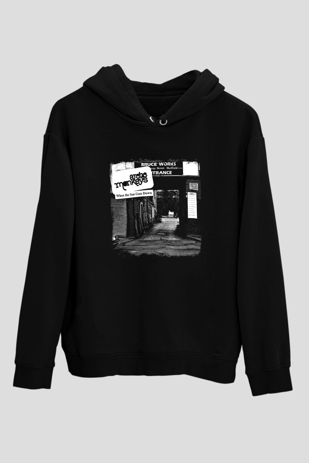 Arctic Monkeys Baskılı Unisex Siyah Hoodie