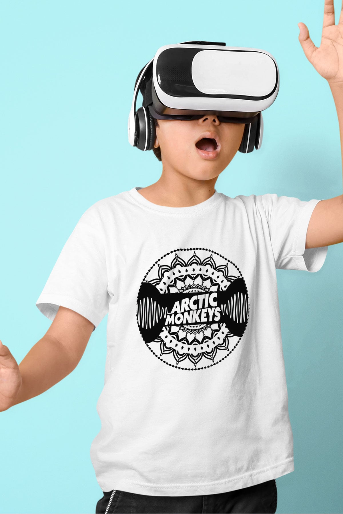 Arctic Monkeys Beyaz Unisex Çocuk Tişört